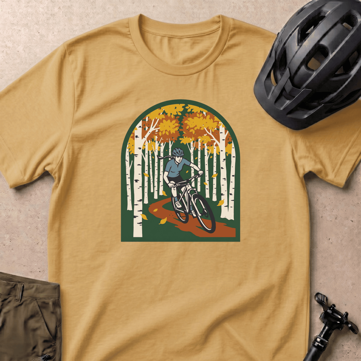 Aspen Line T-shirt - Mustard