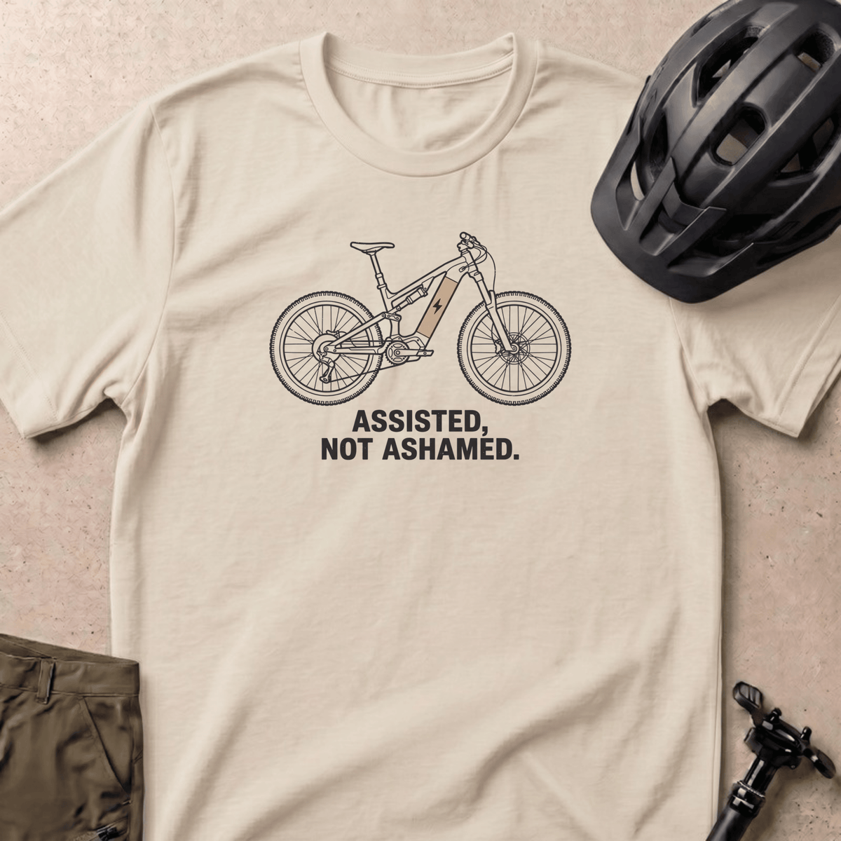 Assisted Not Ashamed T-shirt - Ivory