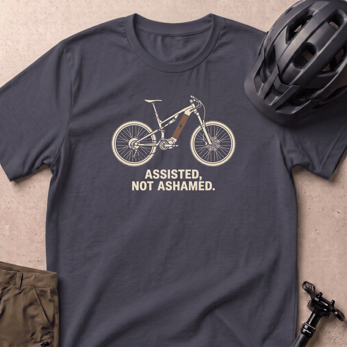 Assisted Not Ashamed T-shirt - Navy