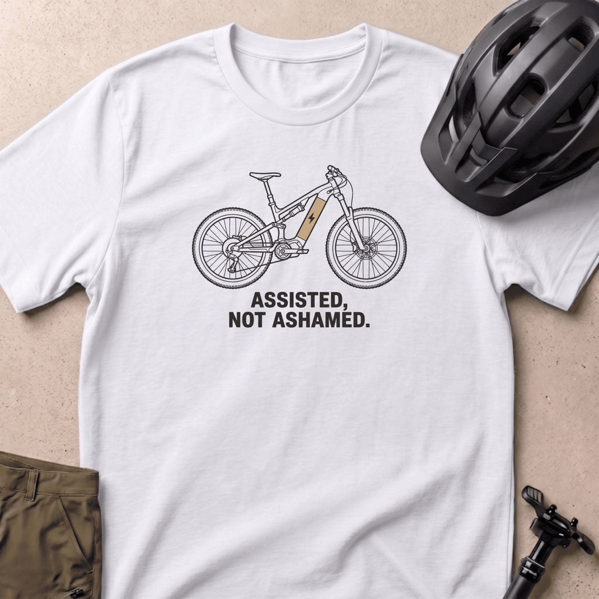 Assisted Not Ashamed T-shirt - White