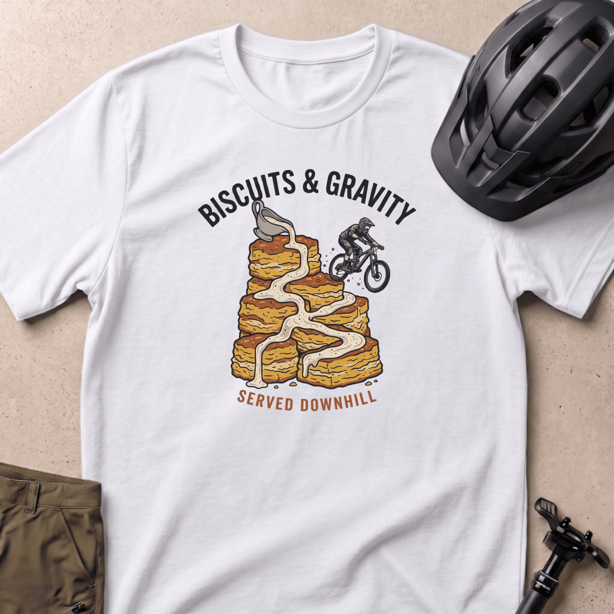 Biscuits and Gravity T-shirt - White