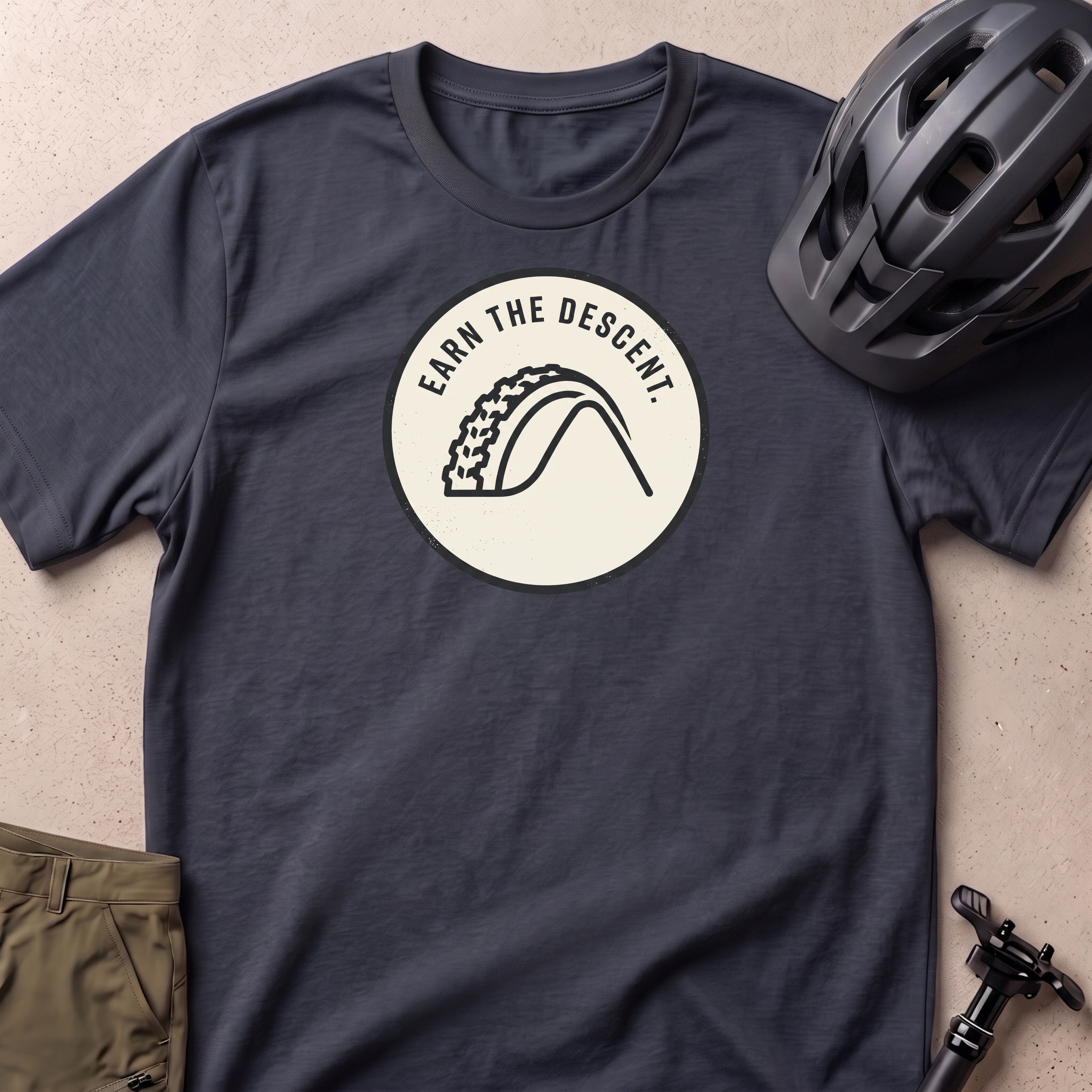 Earn The Descent Badge T-shirt