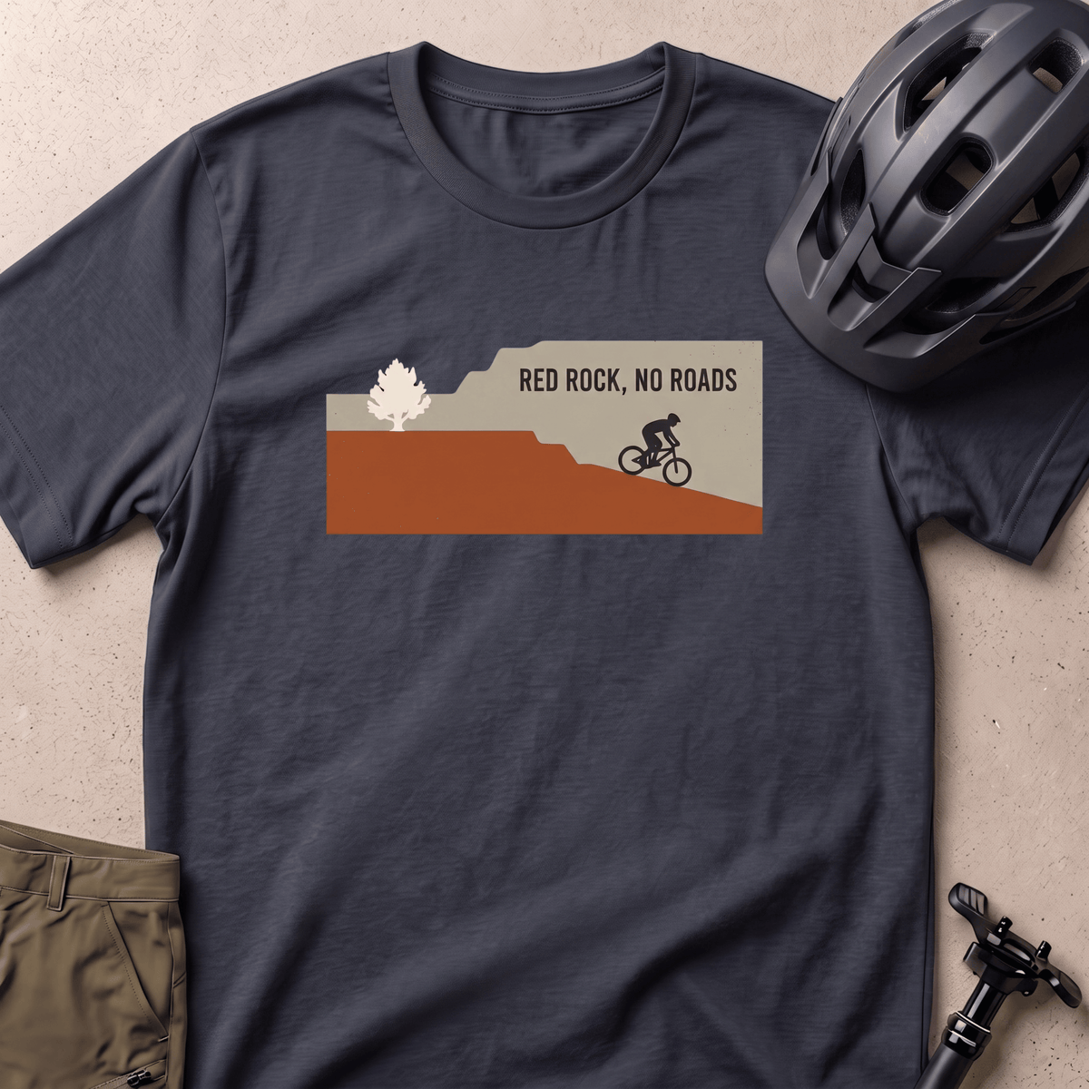 Red Rock No Roads T-shirt