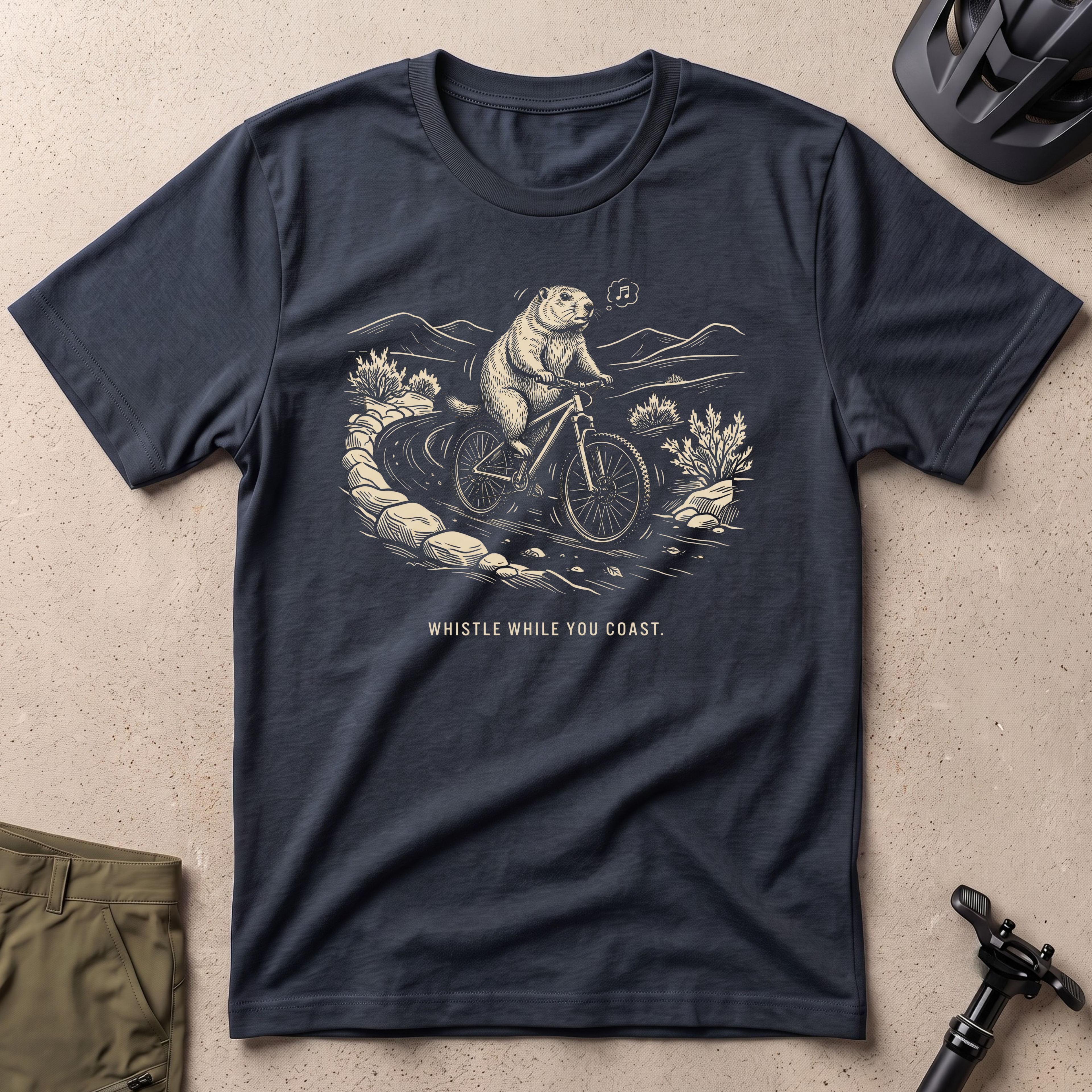 Whistle While You Coast T-shirt