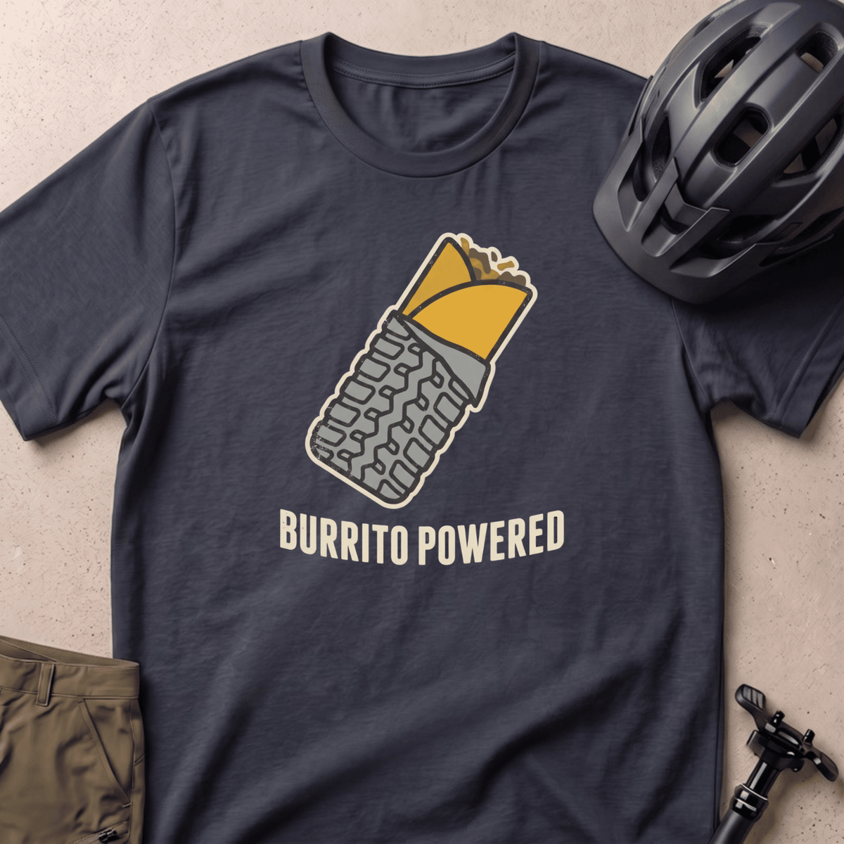 Burrito Powered T-shirt - Black