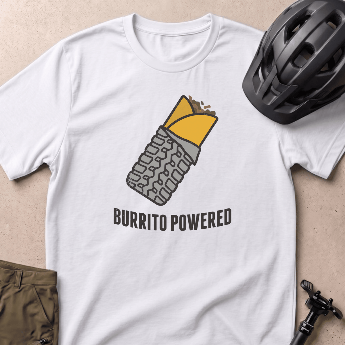 Burrito Powered T-shirt - White