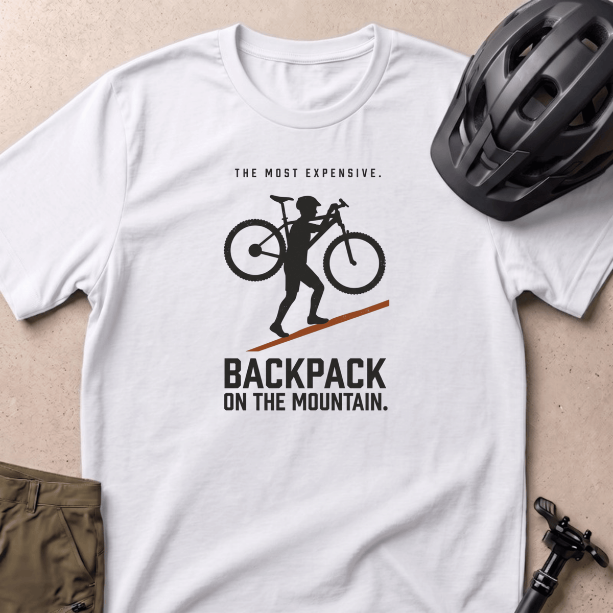 Expensive Backpack T-shirt - White