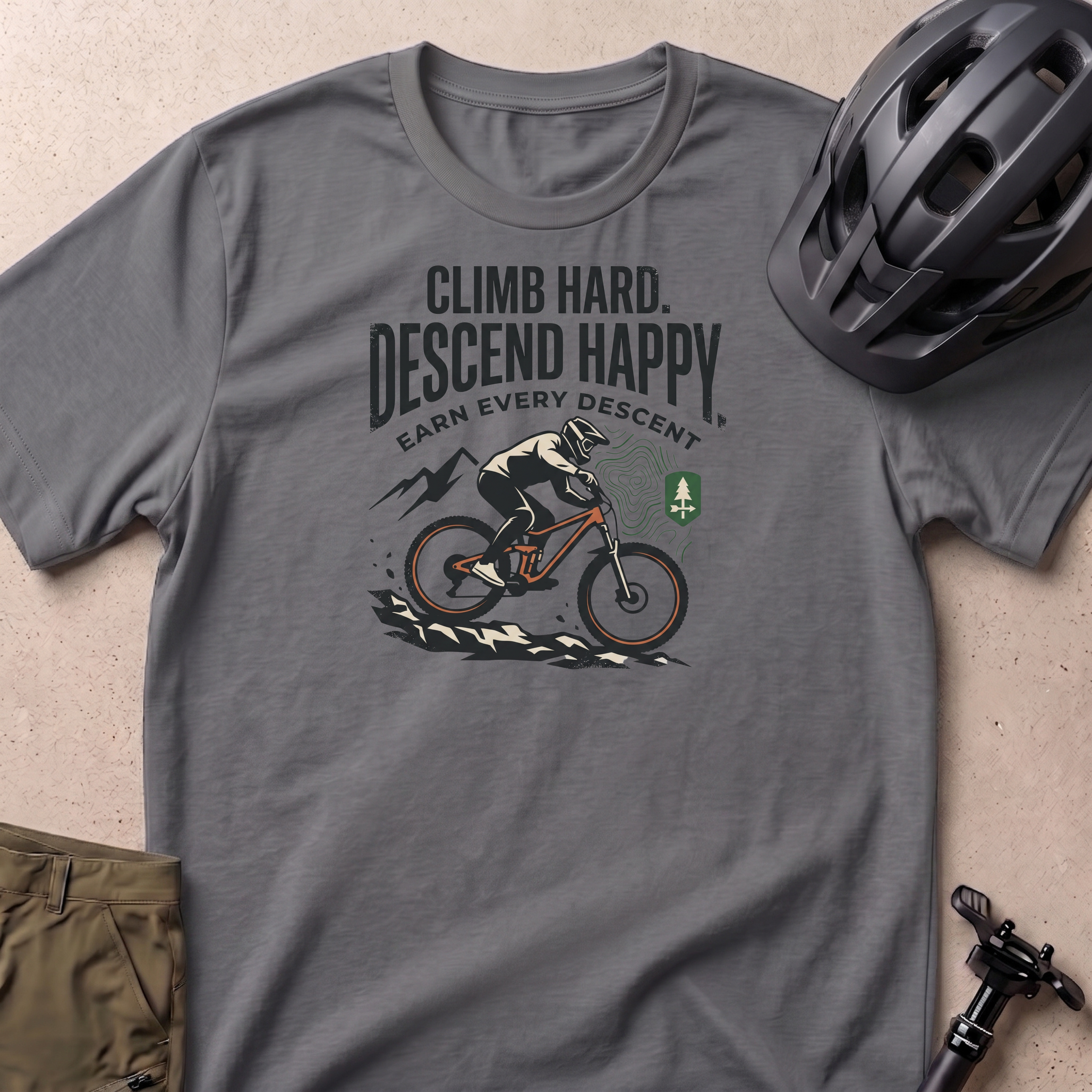 Climb Hard Descend Happy T-shirt