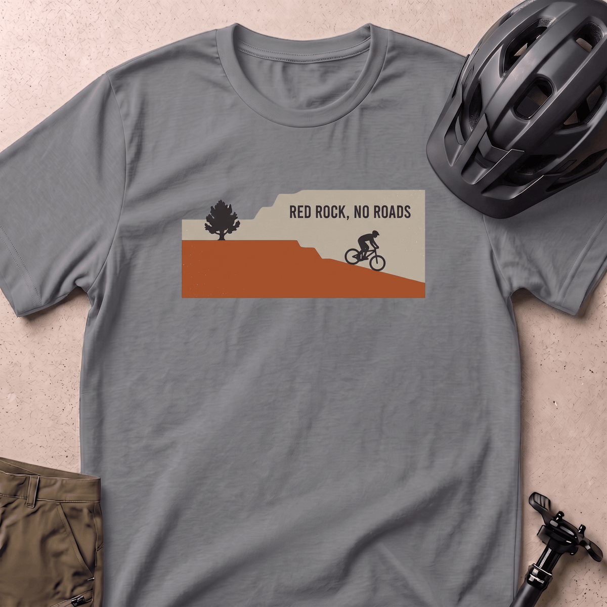 Red Rock No Roads T-shirt