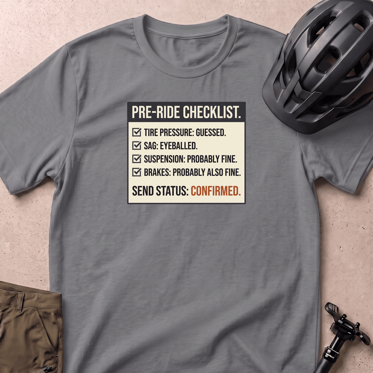Pre Ride Checklist T-shirt
