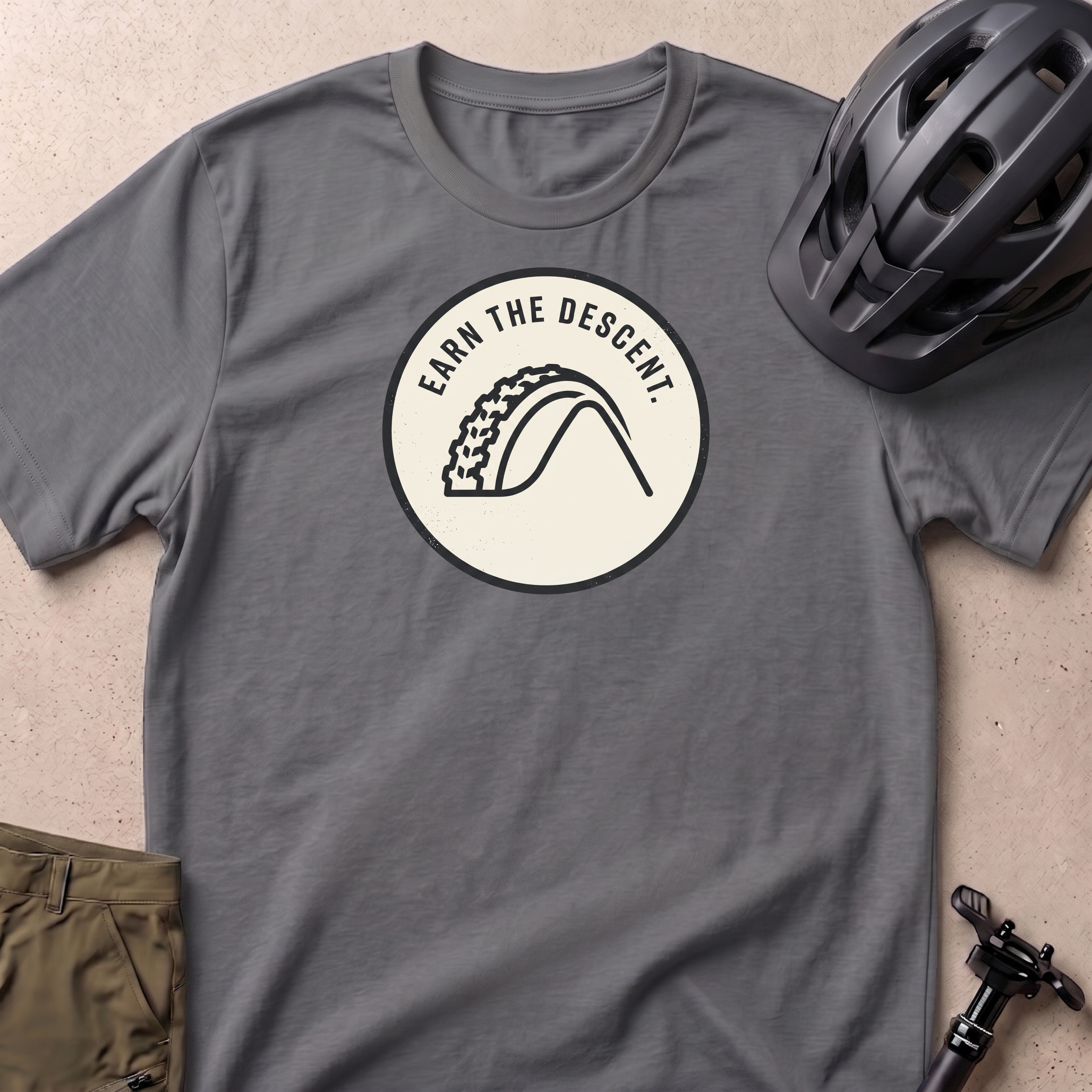 Earn The Descent Badge T-shirt