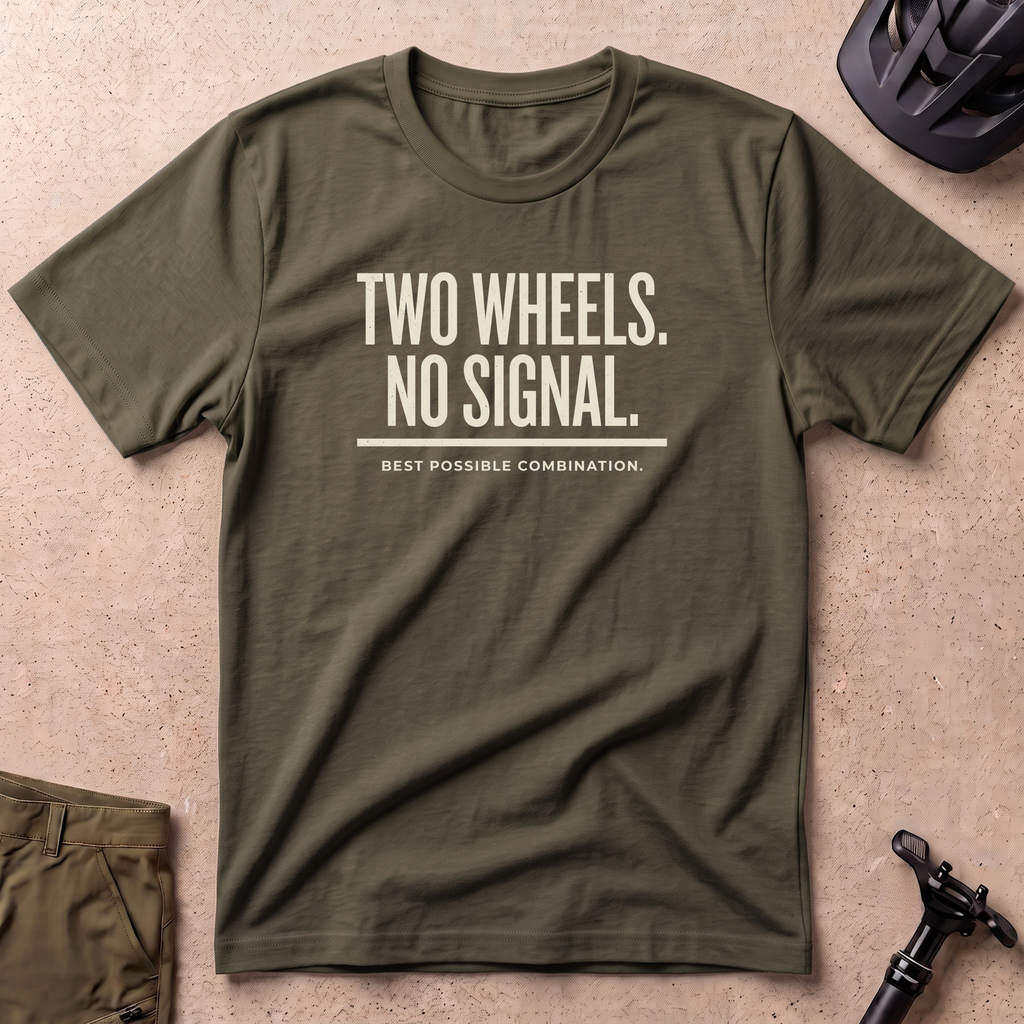 Two Wheels No Signal T-shirt