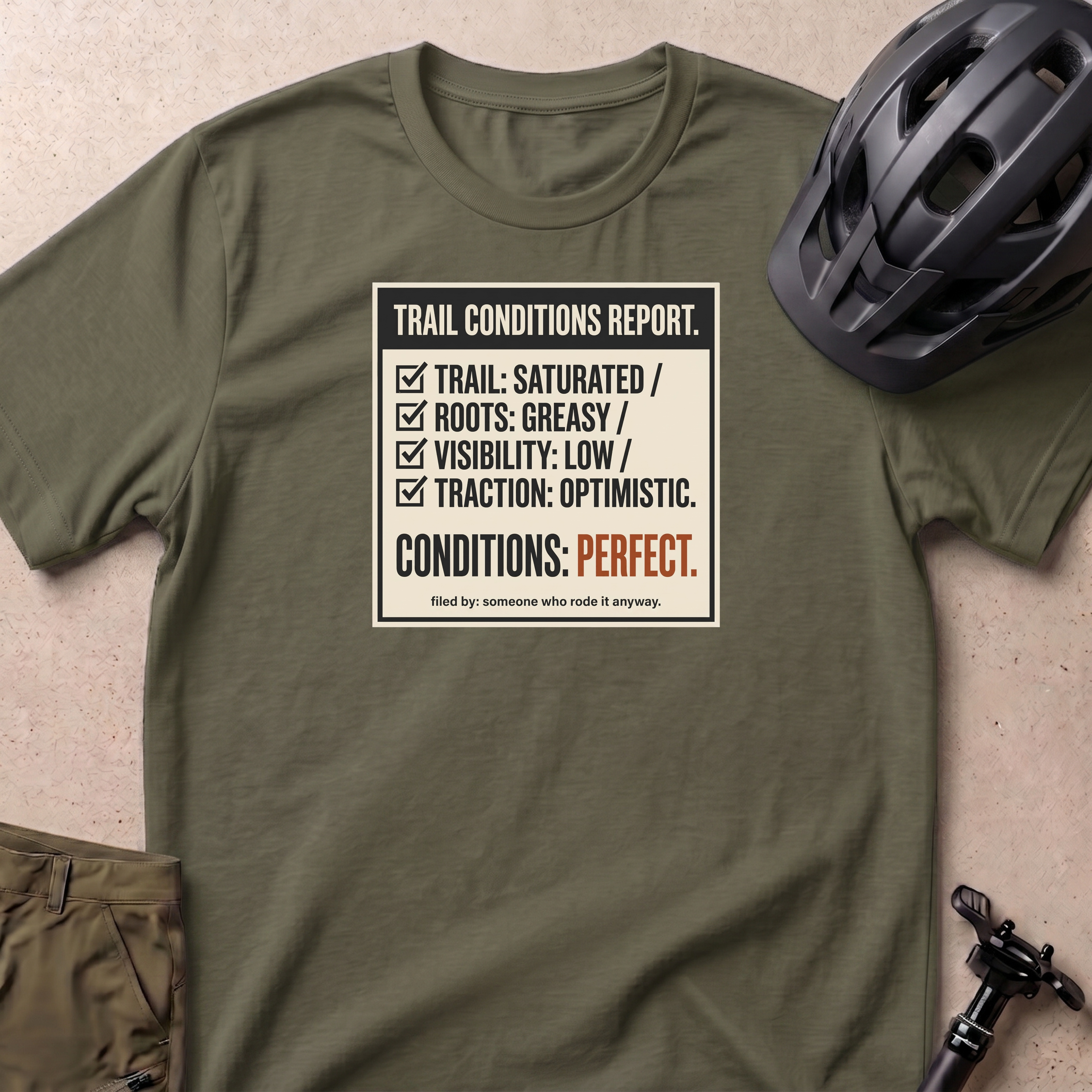 Trail Conditions Report T-shirt