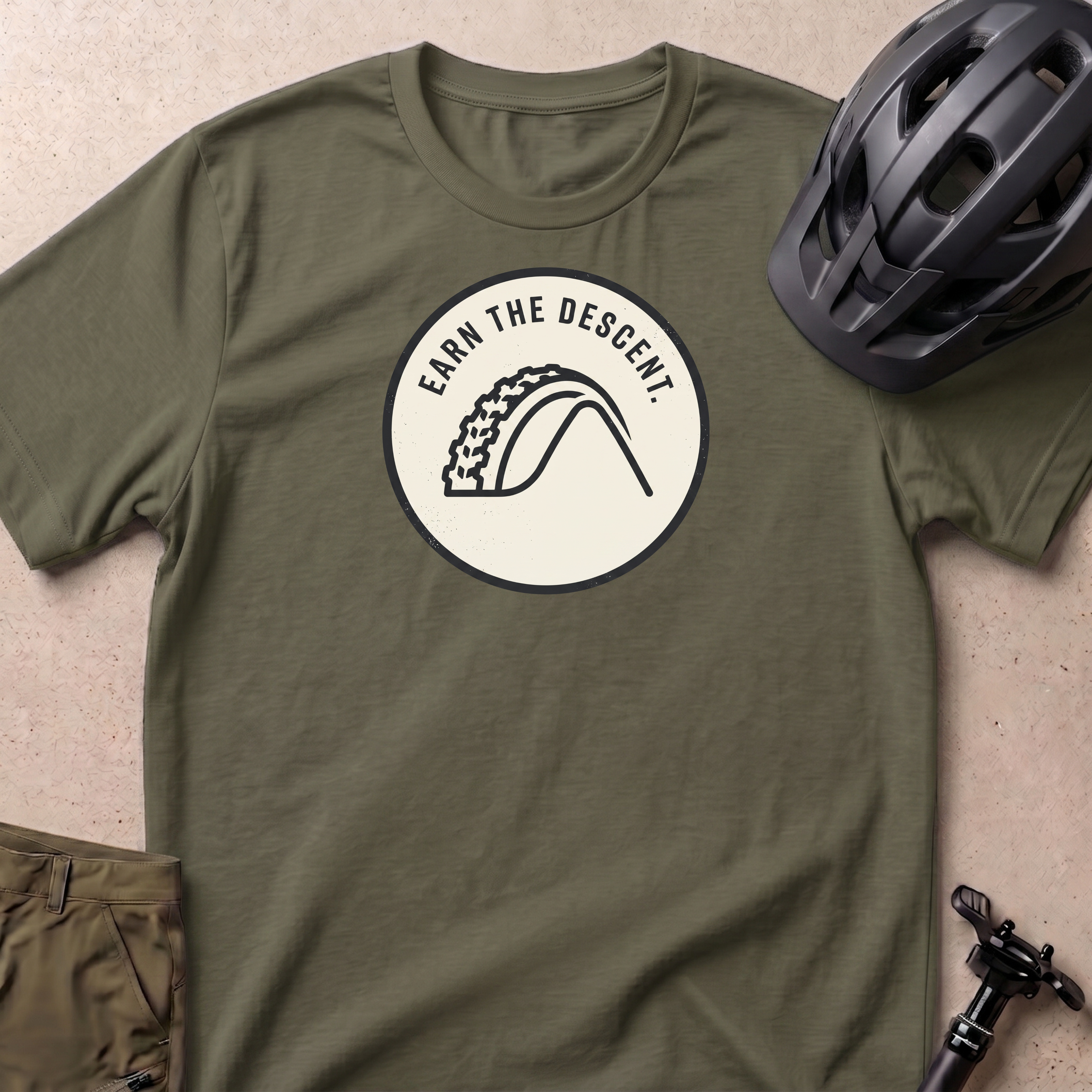Earn The Descent Badge T-shirt