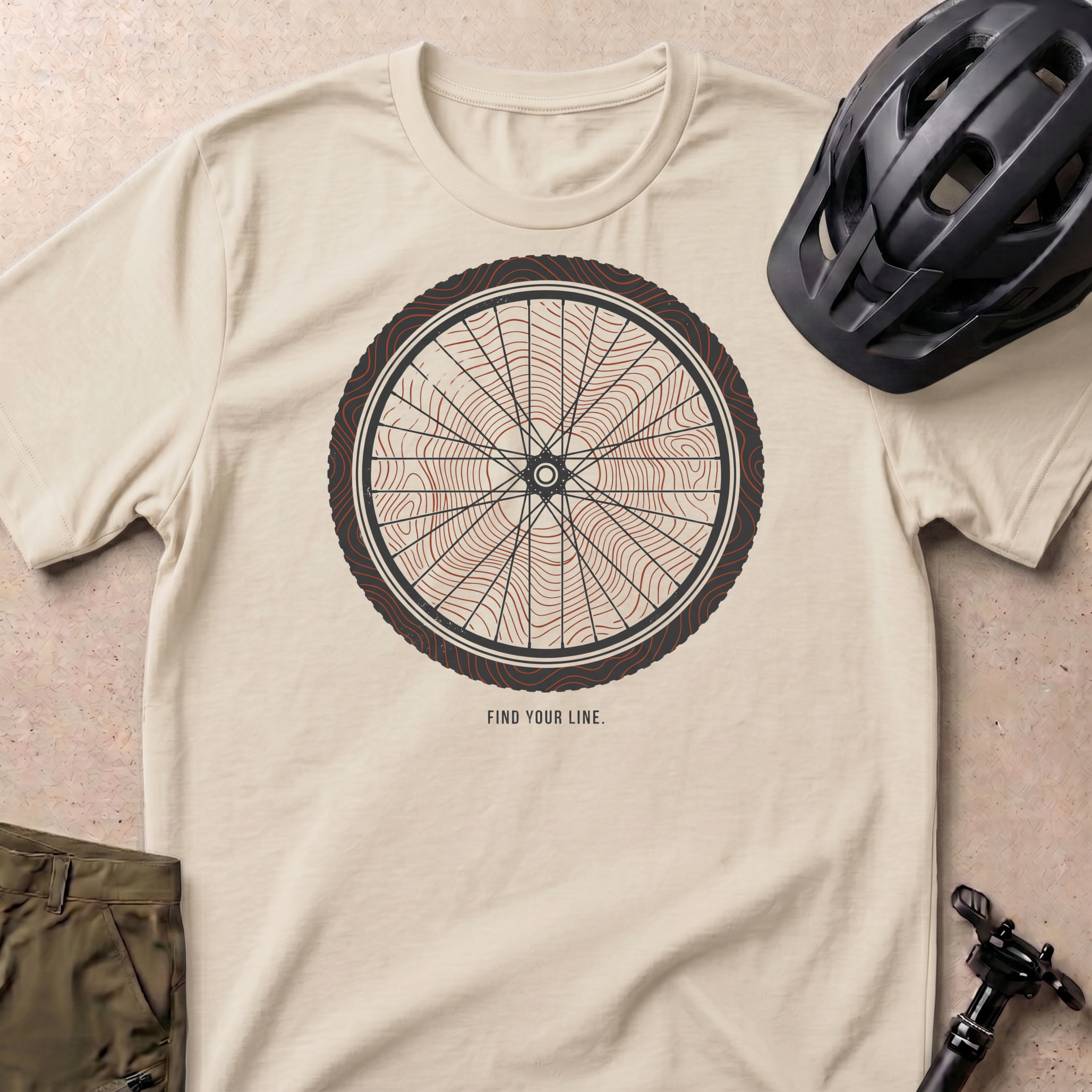 Find Your Line Tire T-shirt