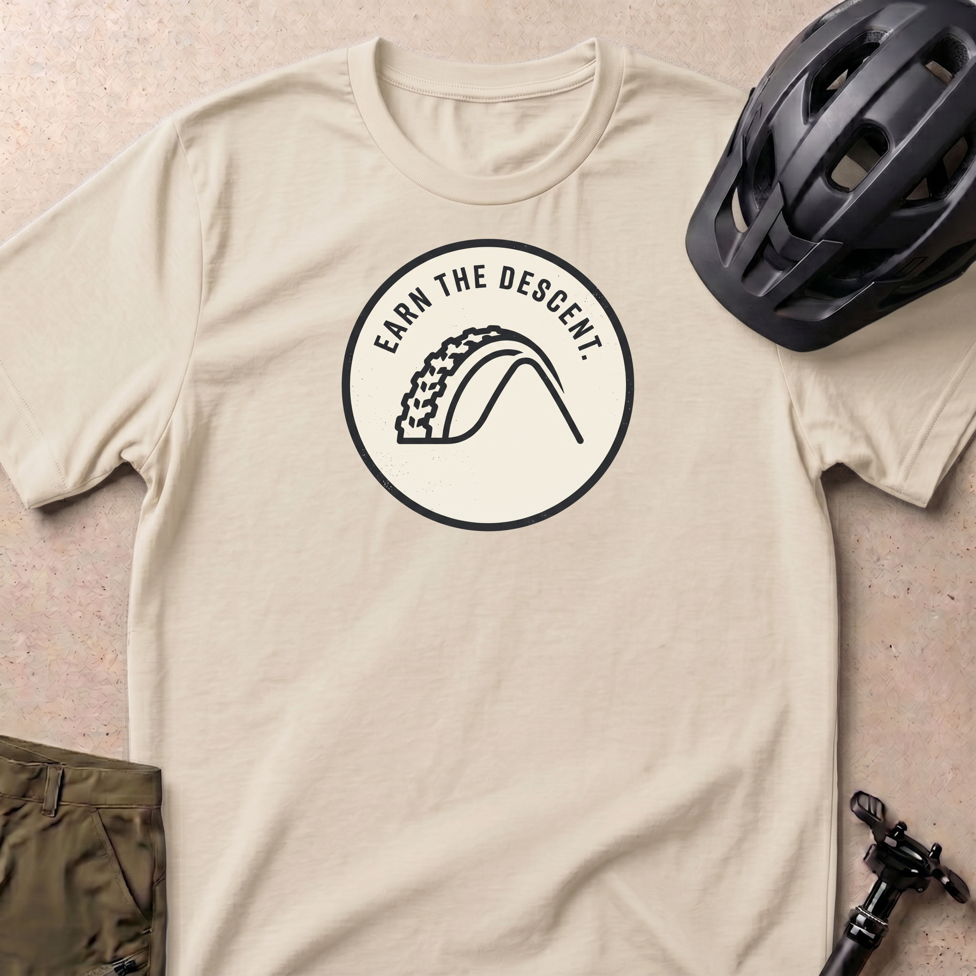 Earn The Descent Badge T-shirt