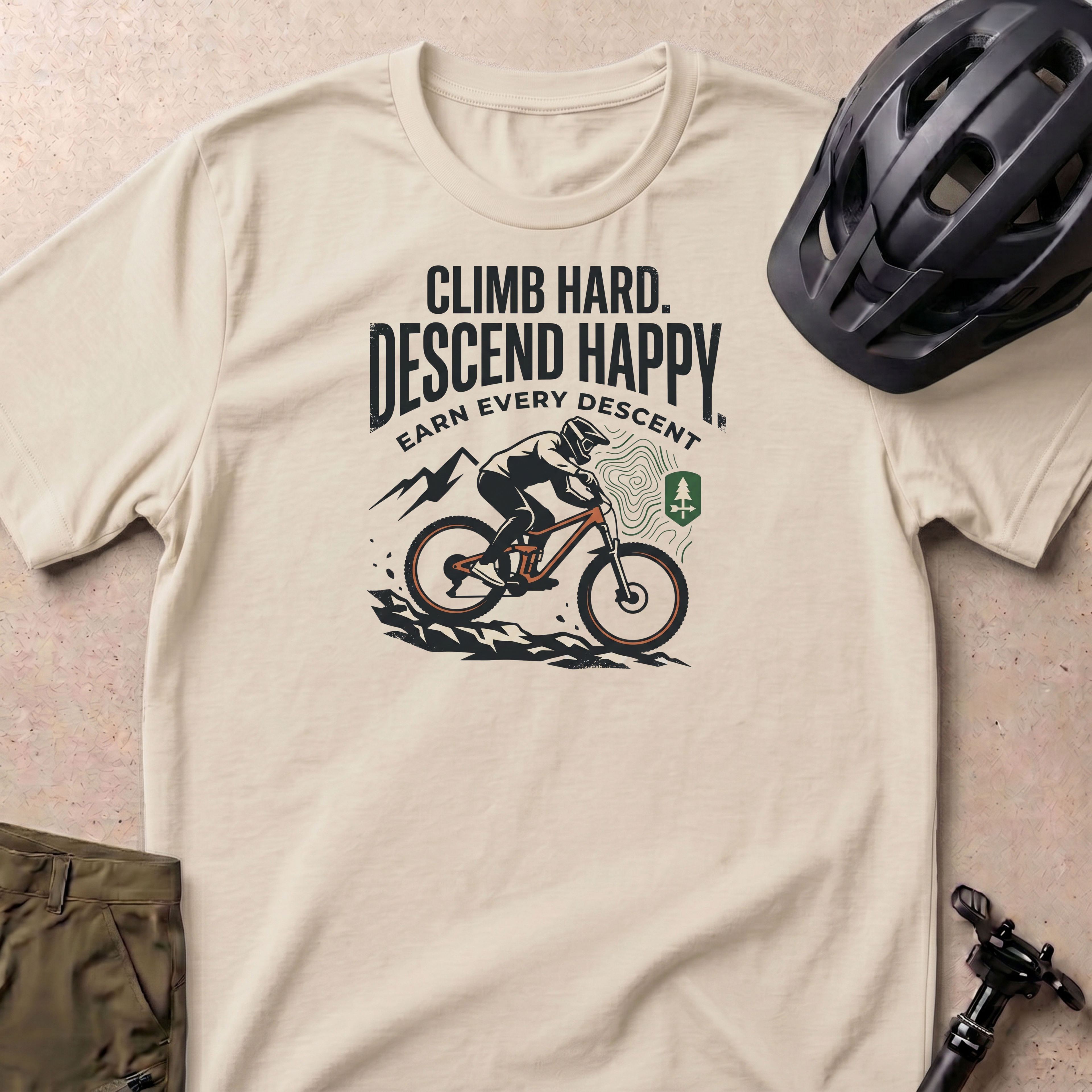 Climb Hard Descend Happy T-shirt