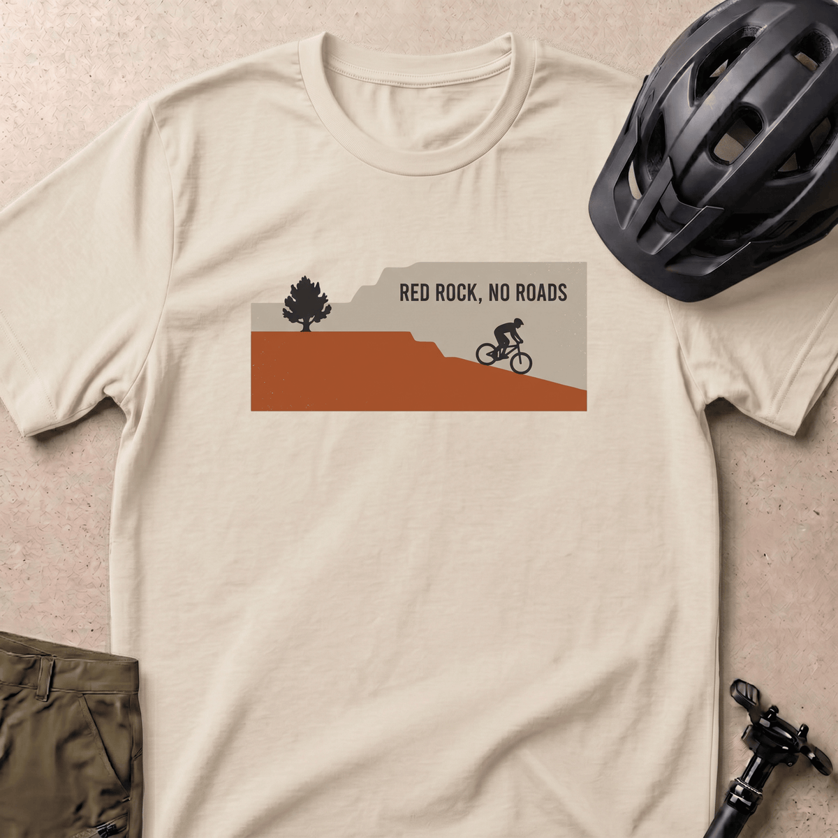 Red Rock No Roads T-shirt