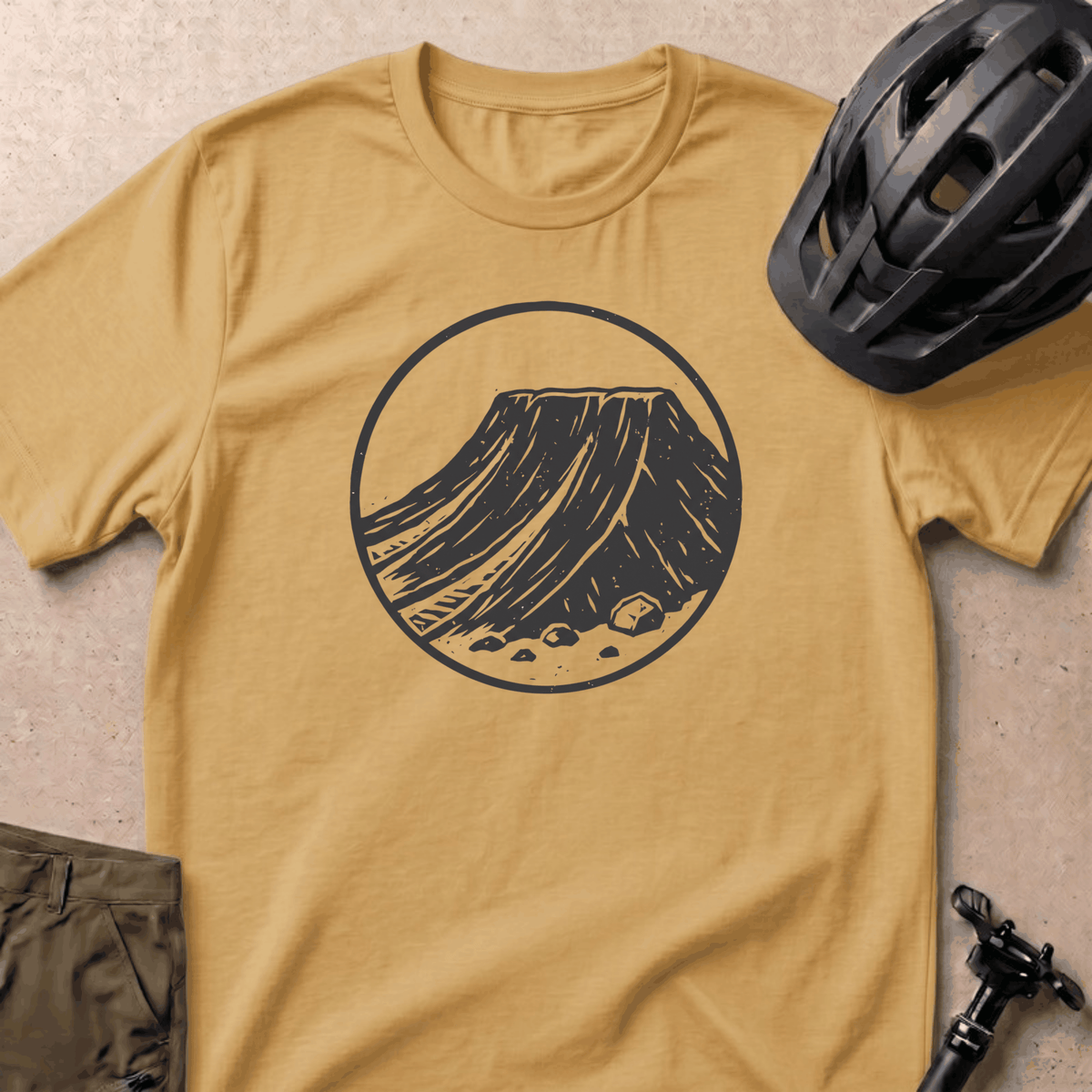 Lip T-shirt - Mustard