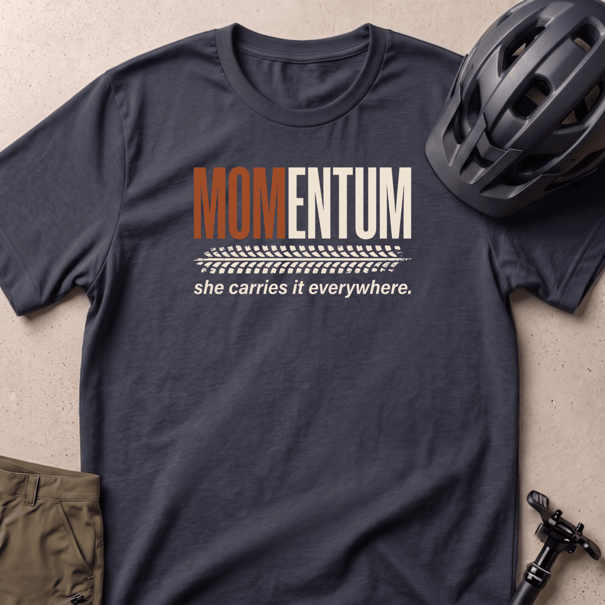 Mom-entum T-shirt - Black