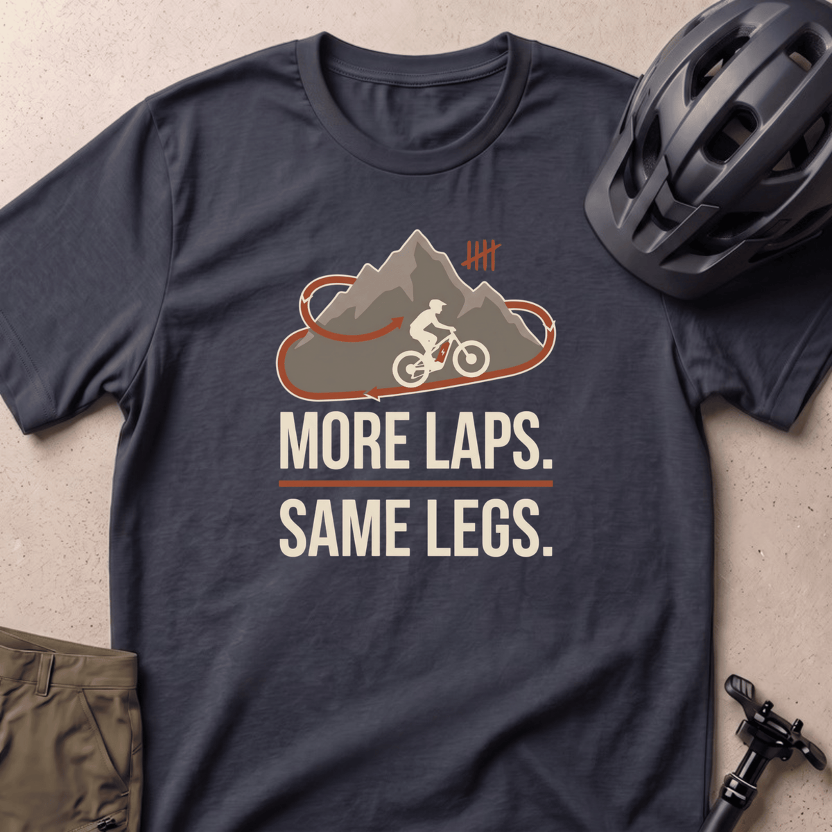 More Laps Same Legs T-shirt - Black