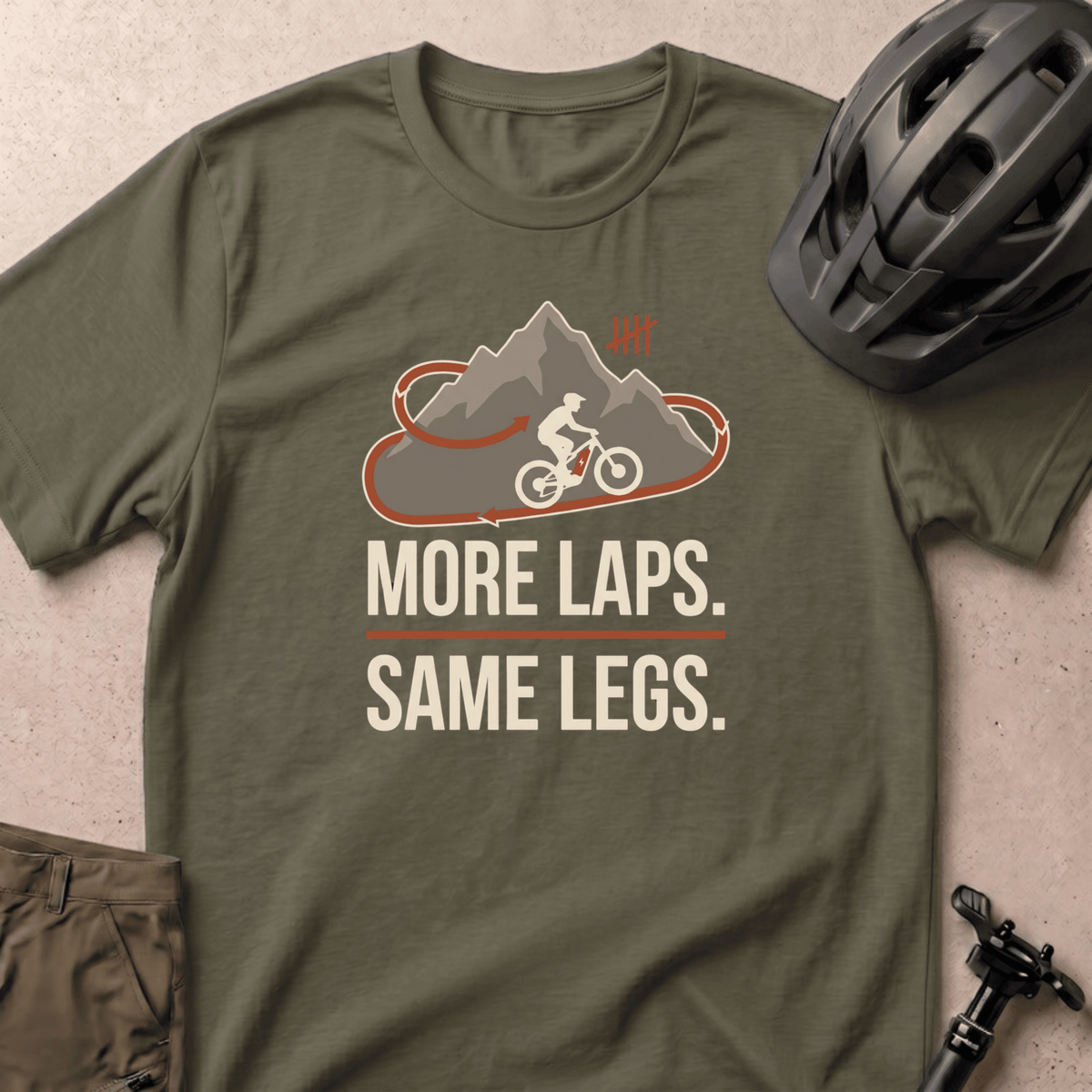 More Laps Same Legs T-shirt - Hemp