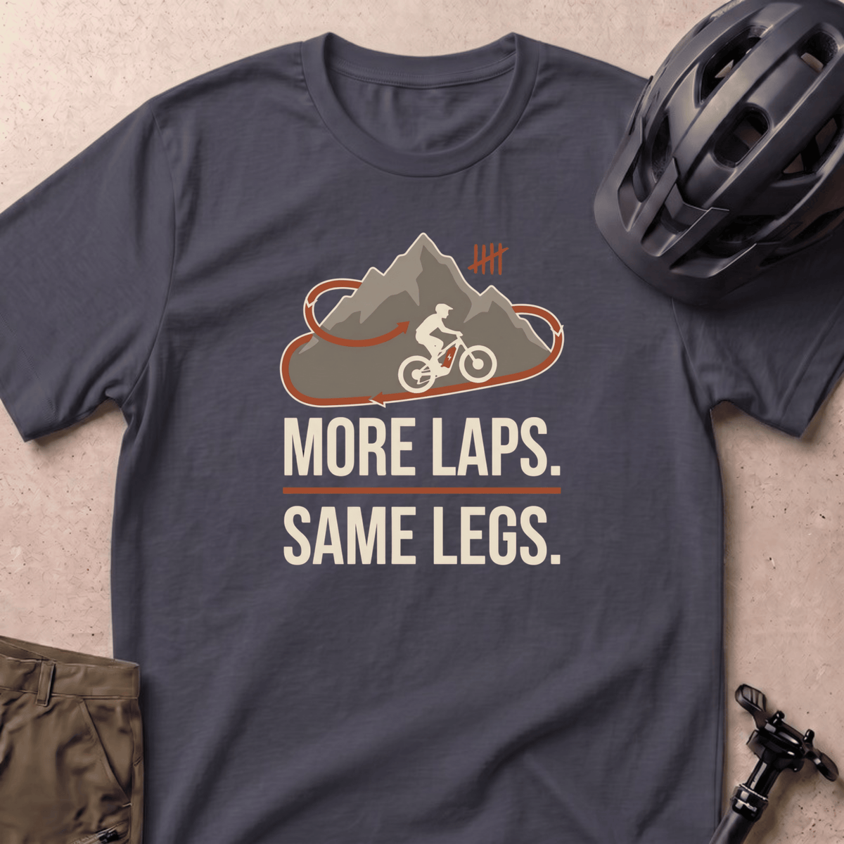 More Laps Same Legs T-shirt - Navy