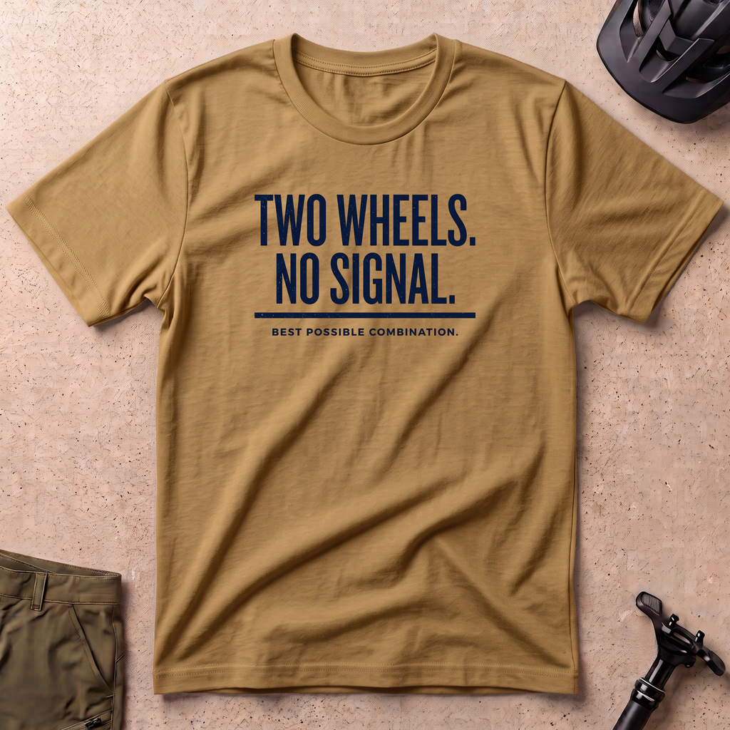 Two Wheels No Signal T-shirt