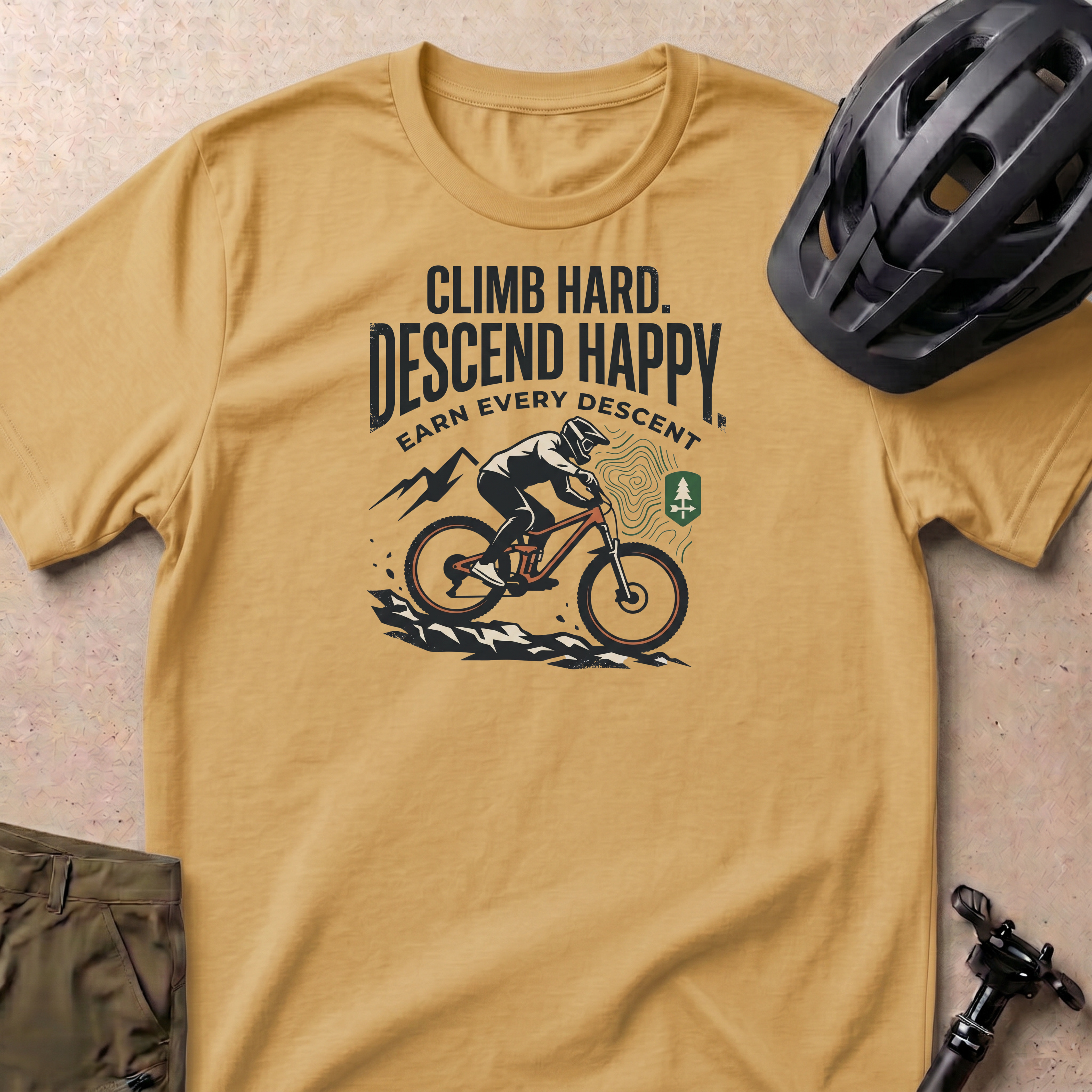 Climb Hard Descend Happy T-shirt