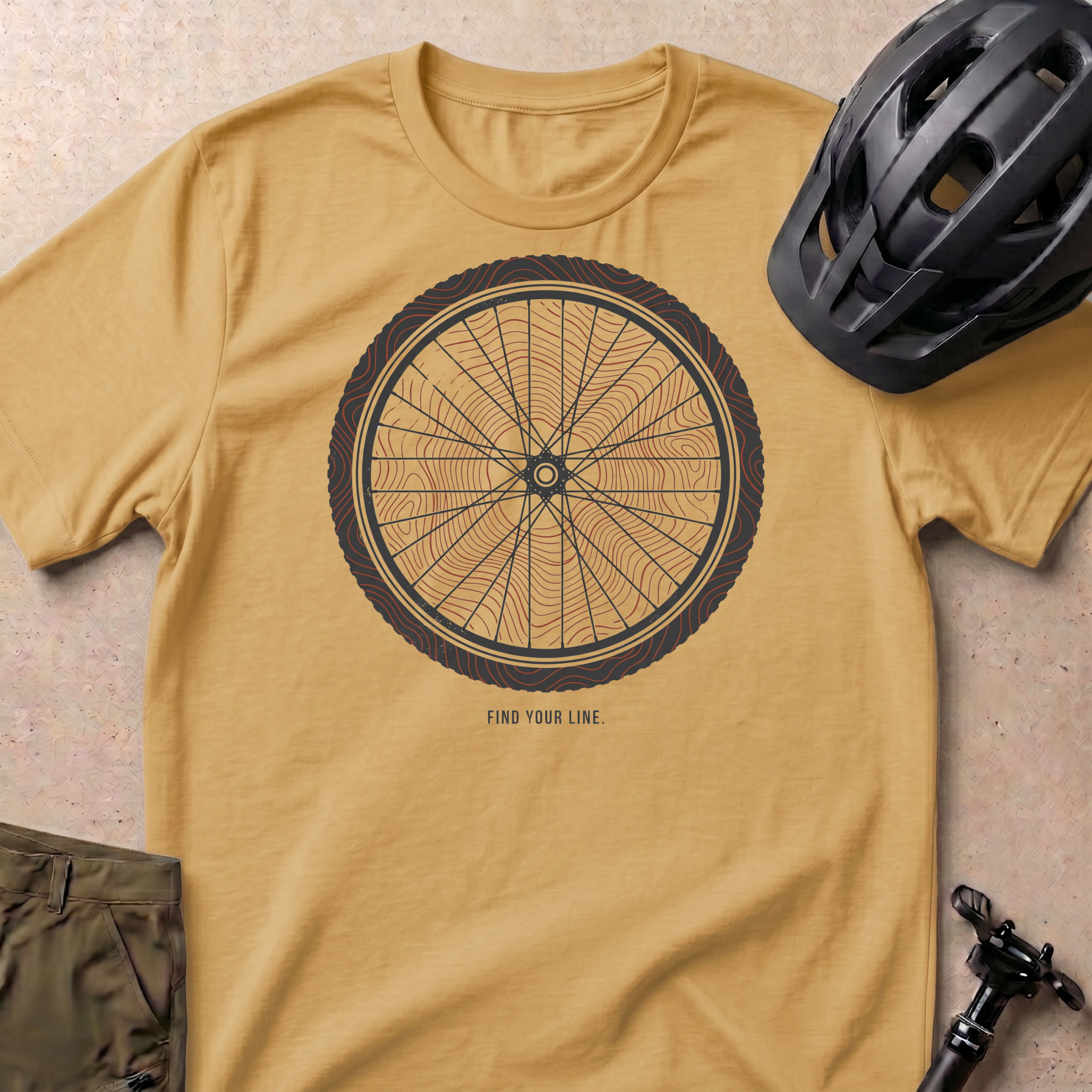Find Your Line Tire T-shirt