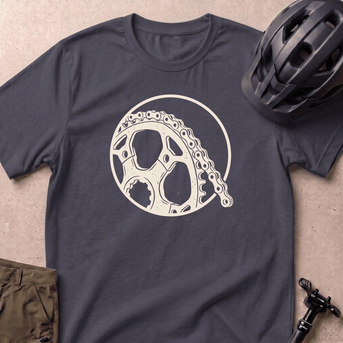 Narrow-Wide T-shirt - Navy