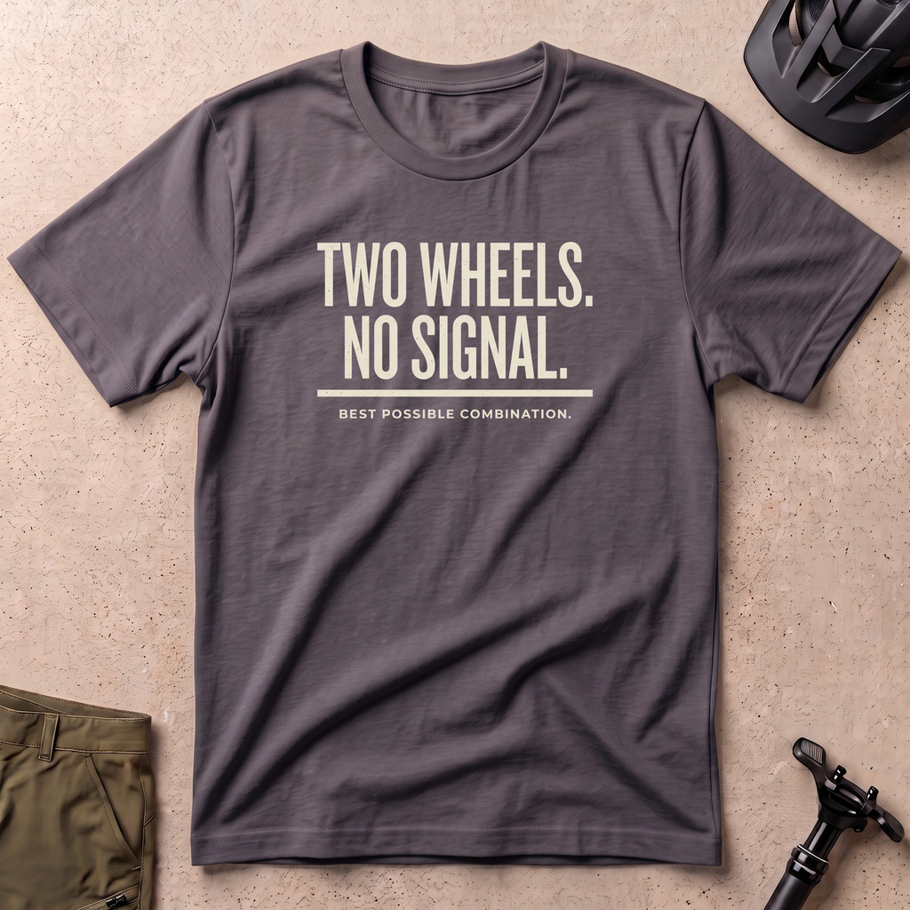 Two Wheels No Signal T-shirt