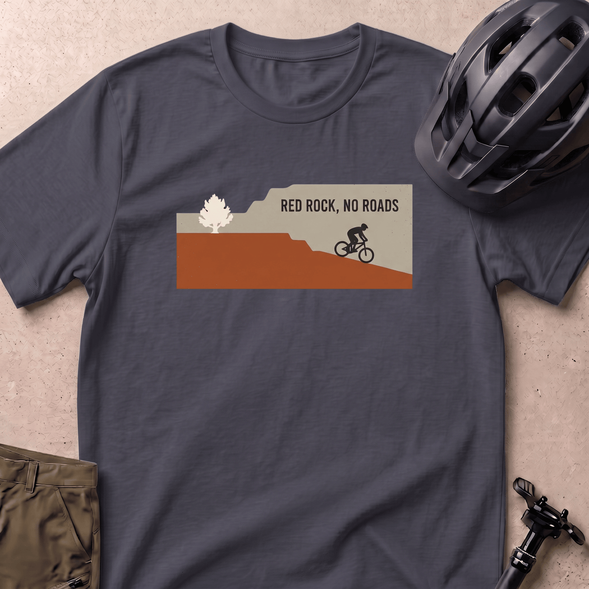 Red Rock No Roads T-shirt