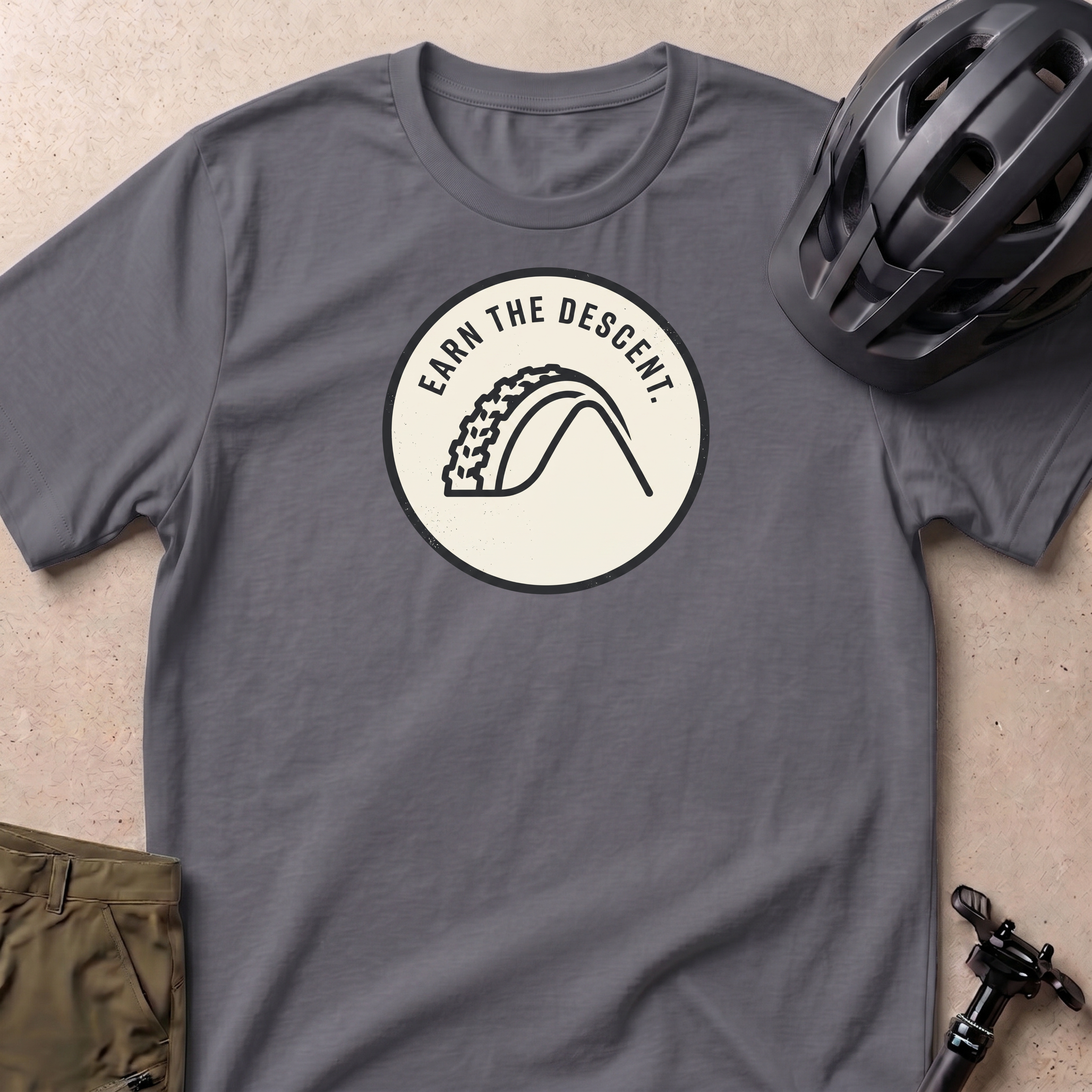 Earn The Descent Badge T-shirt