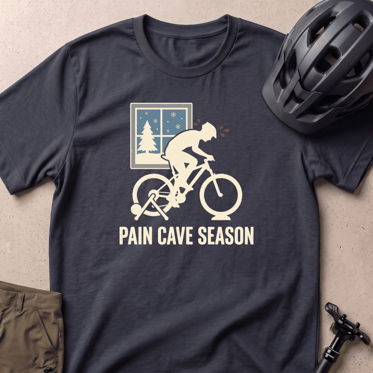 Pain Cave Season T-shirt - Black