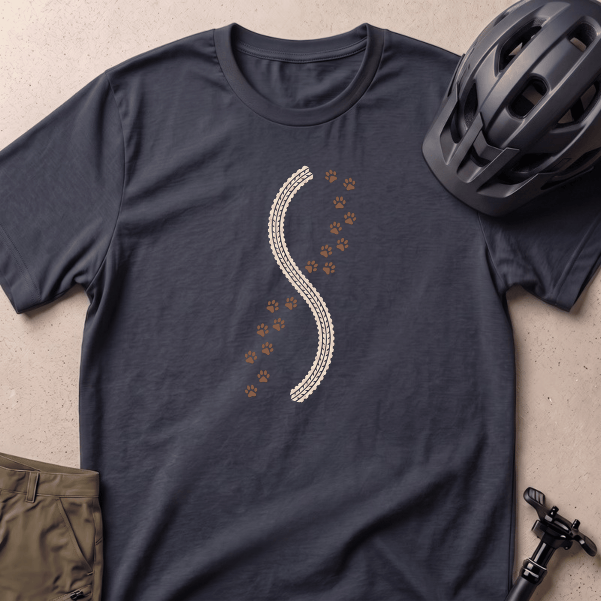 Paw and Tread T-shirt - Black