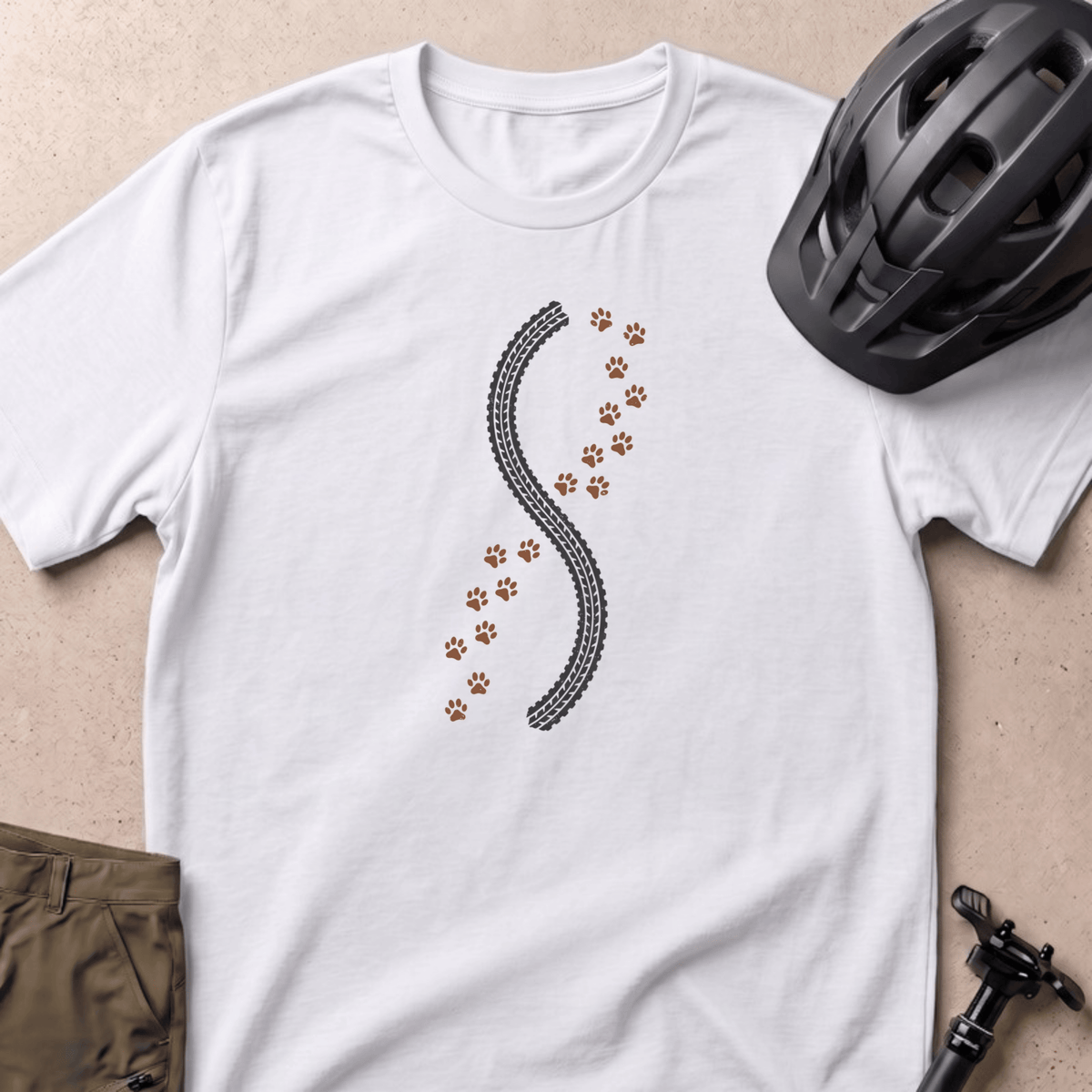 Paw and Tread T-shirt - White