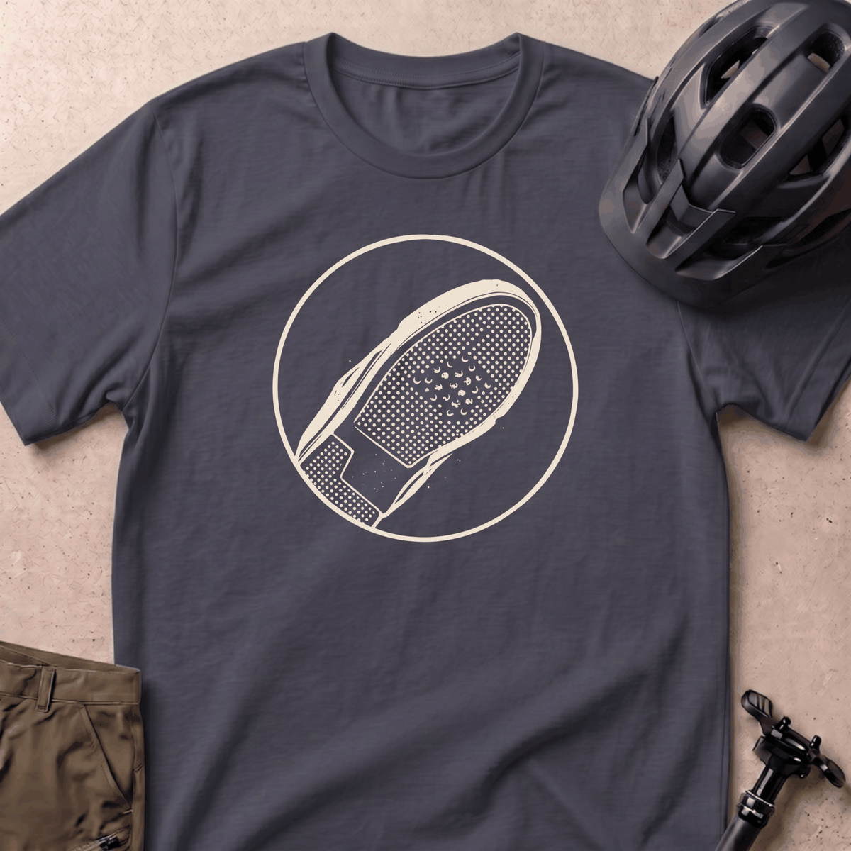 Pin Marks T-shirt - Navy