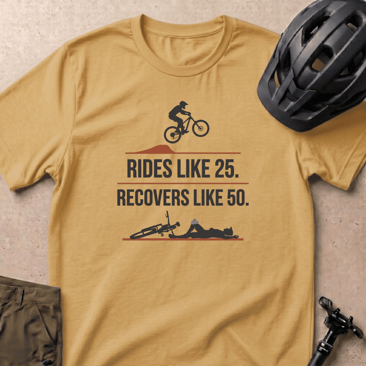 Ride Young T-shirt - Mustard