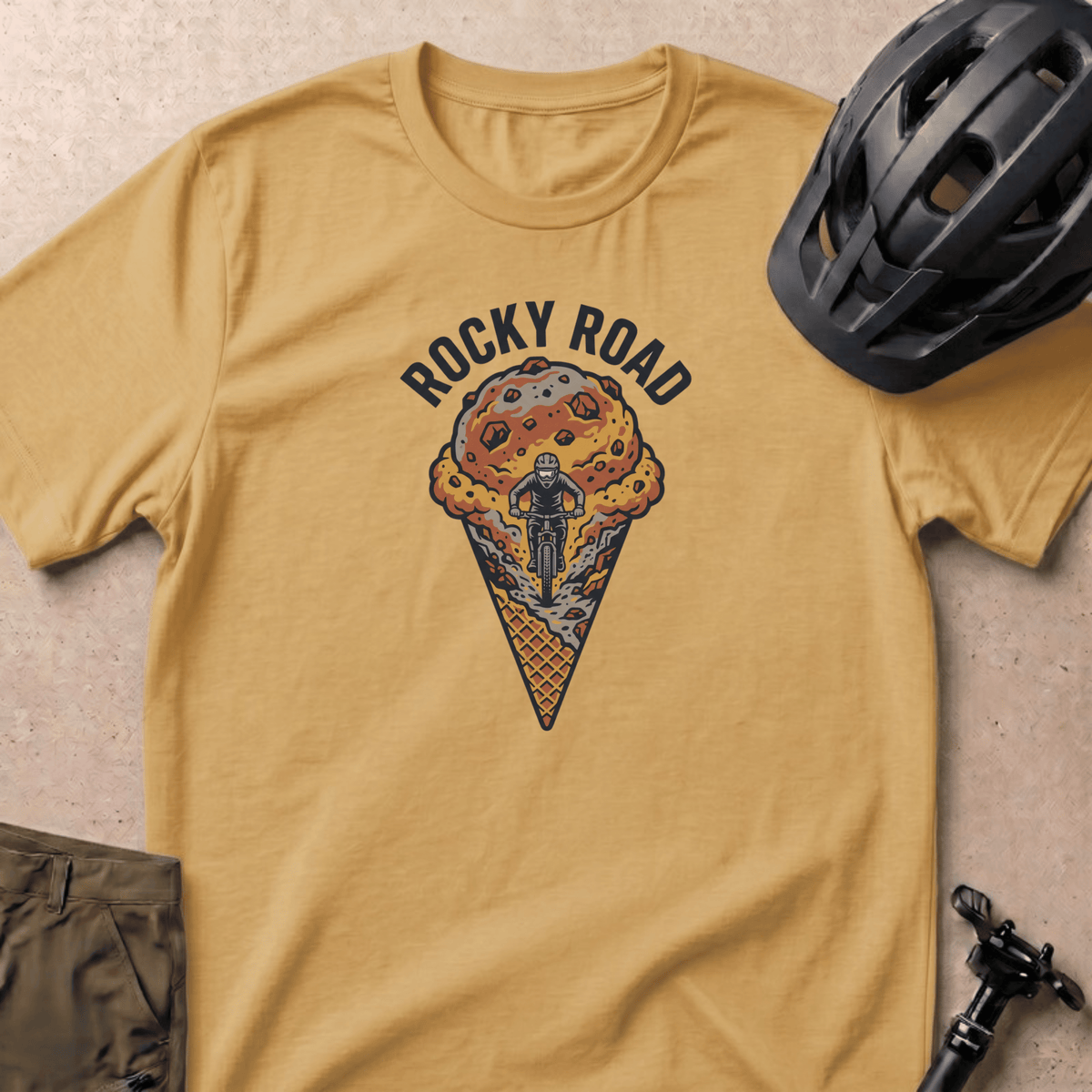 Rocky Road T-shirt - Mustard