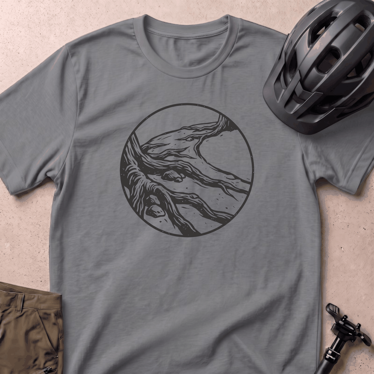 Roots T-shirt - Grey