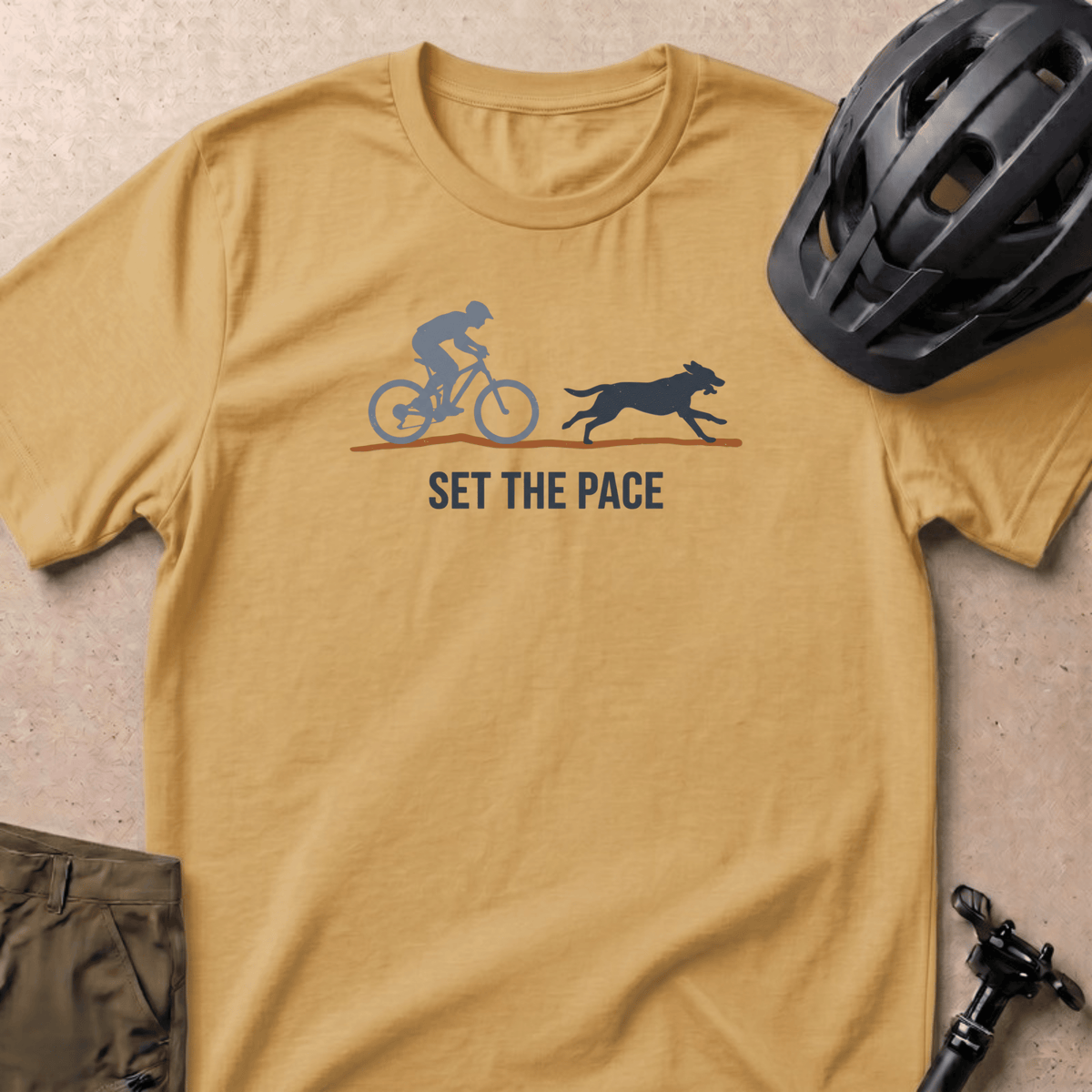 Set the Pace T-shirt - Mustard