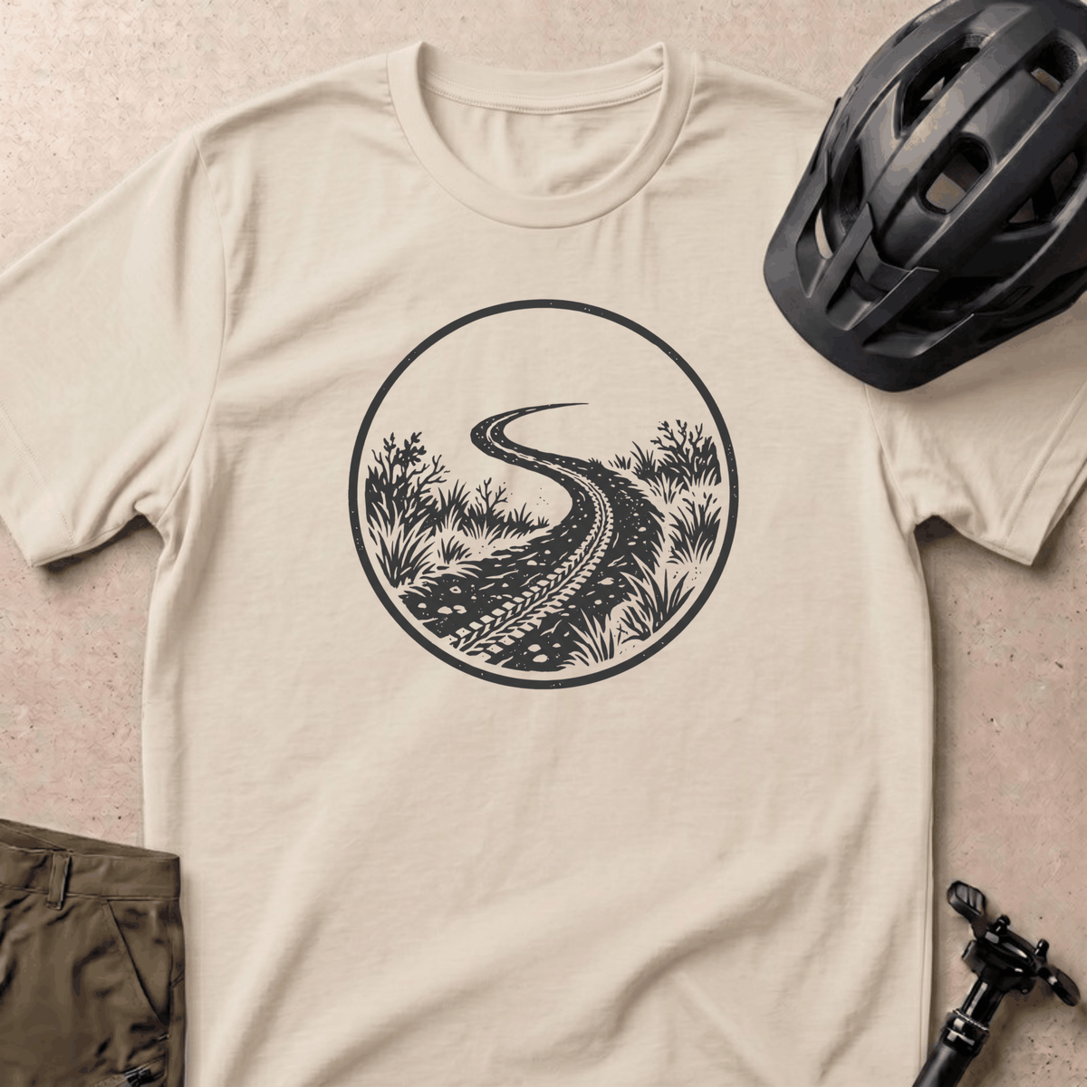 Singletrack Line T-shirt - Ivory