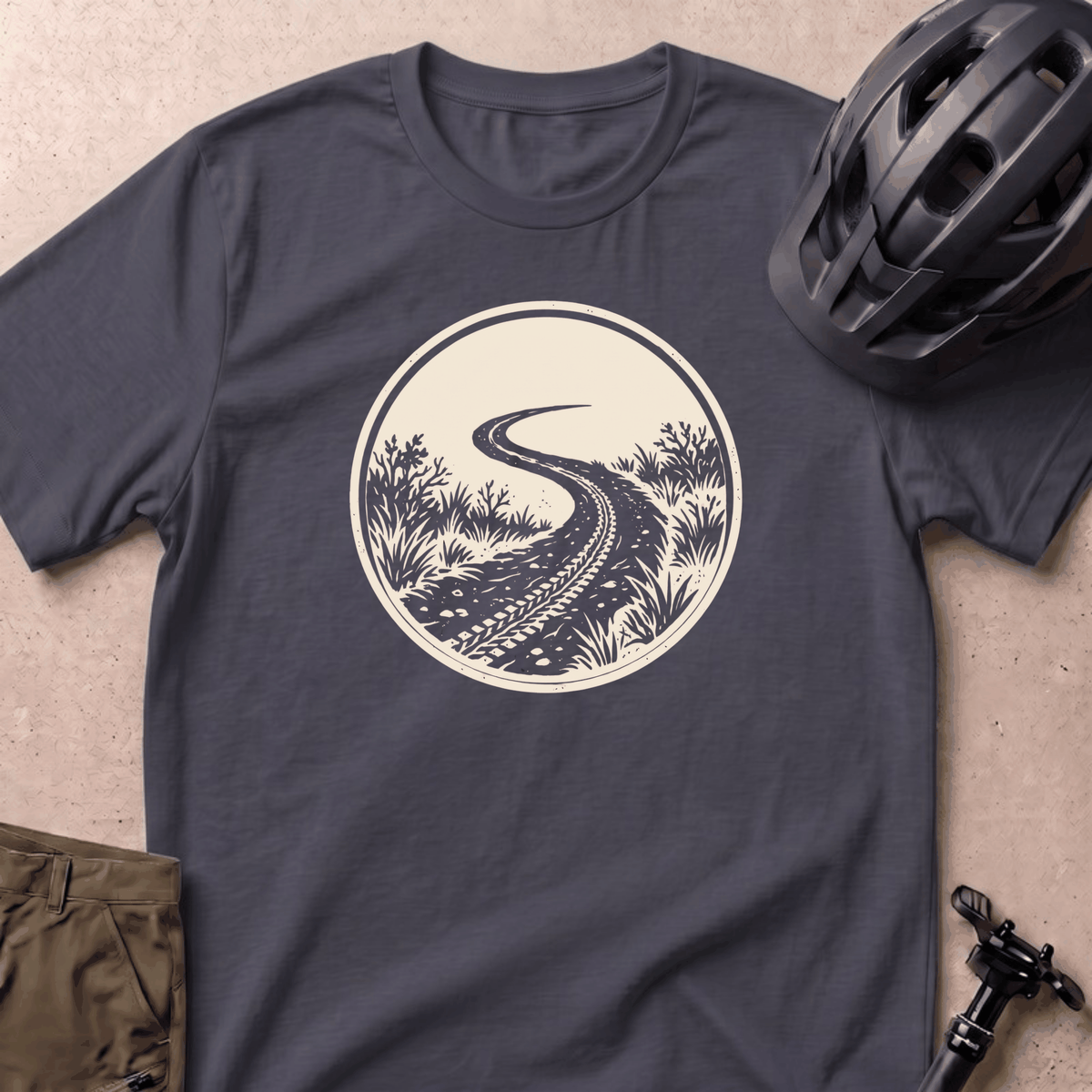 Singletrack Line T-shirt - Navy