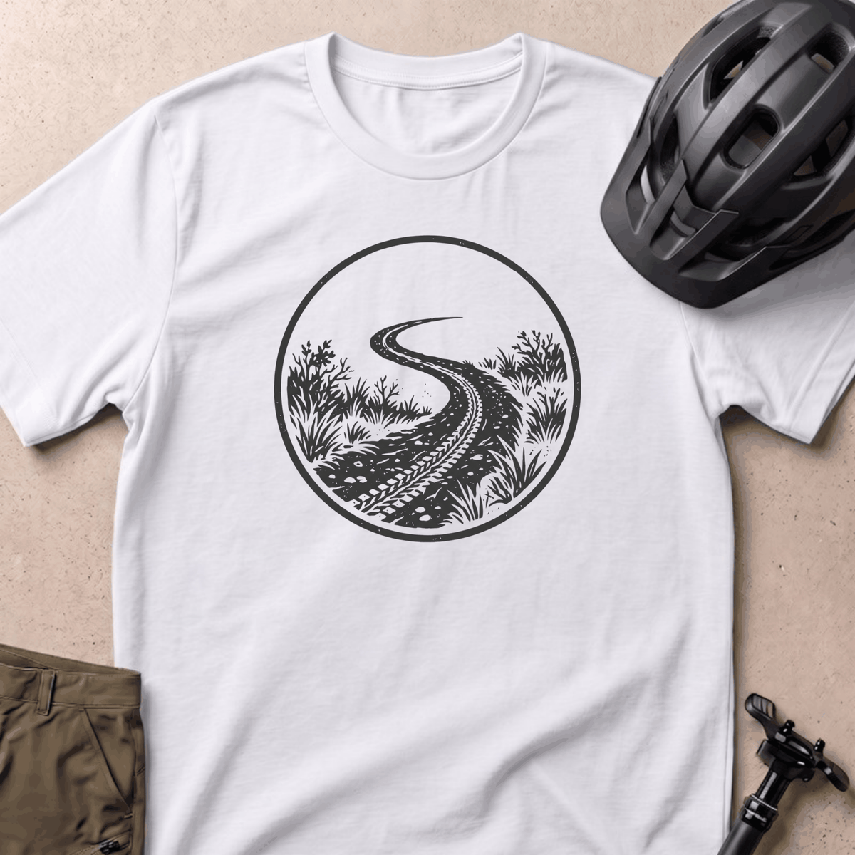 Singletrack Line T-shirt - White