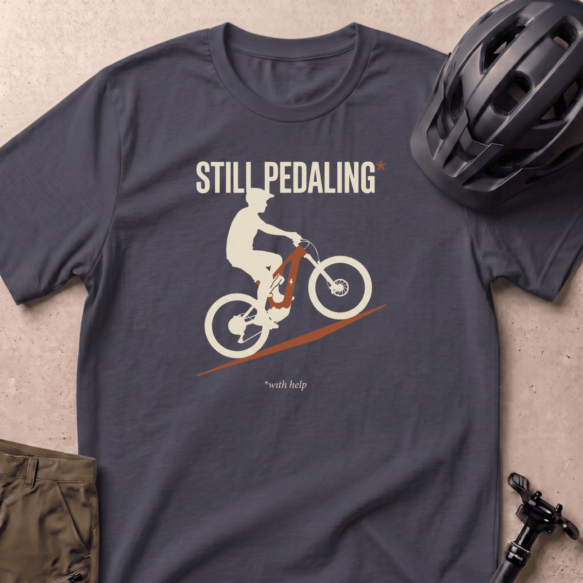 Still Pedaling T-shirt - Navy