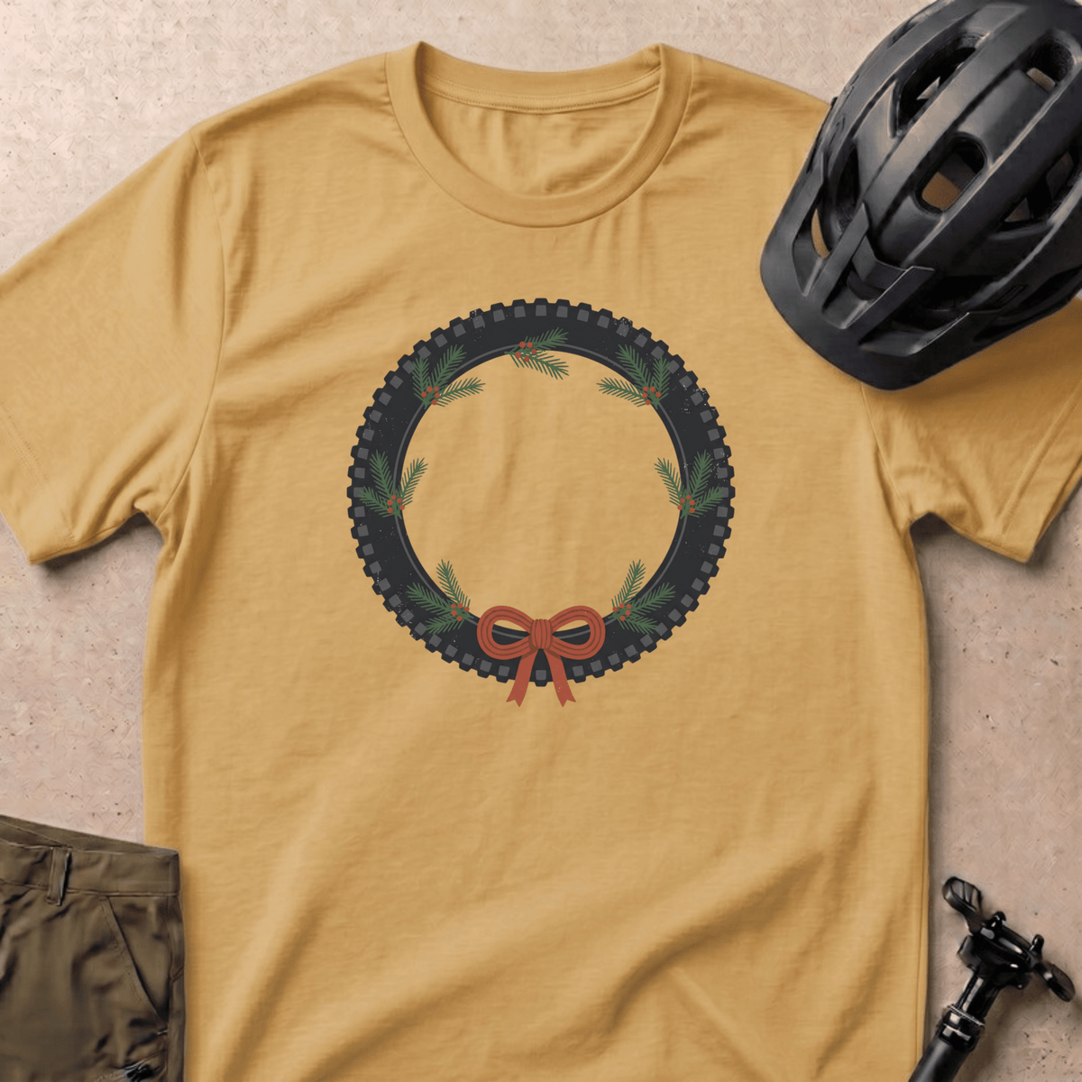 Tread Wreath T-shirt - Mustard