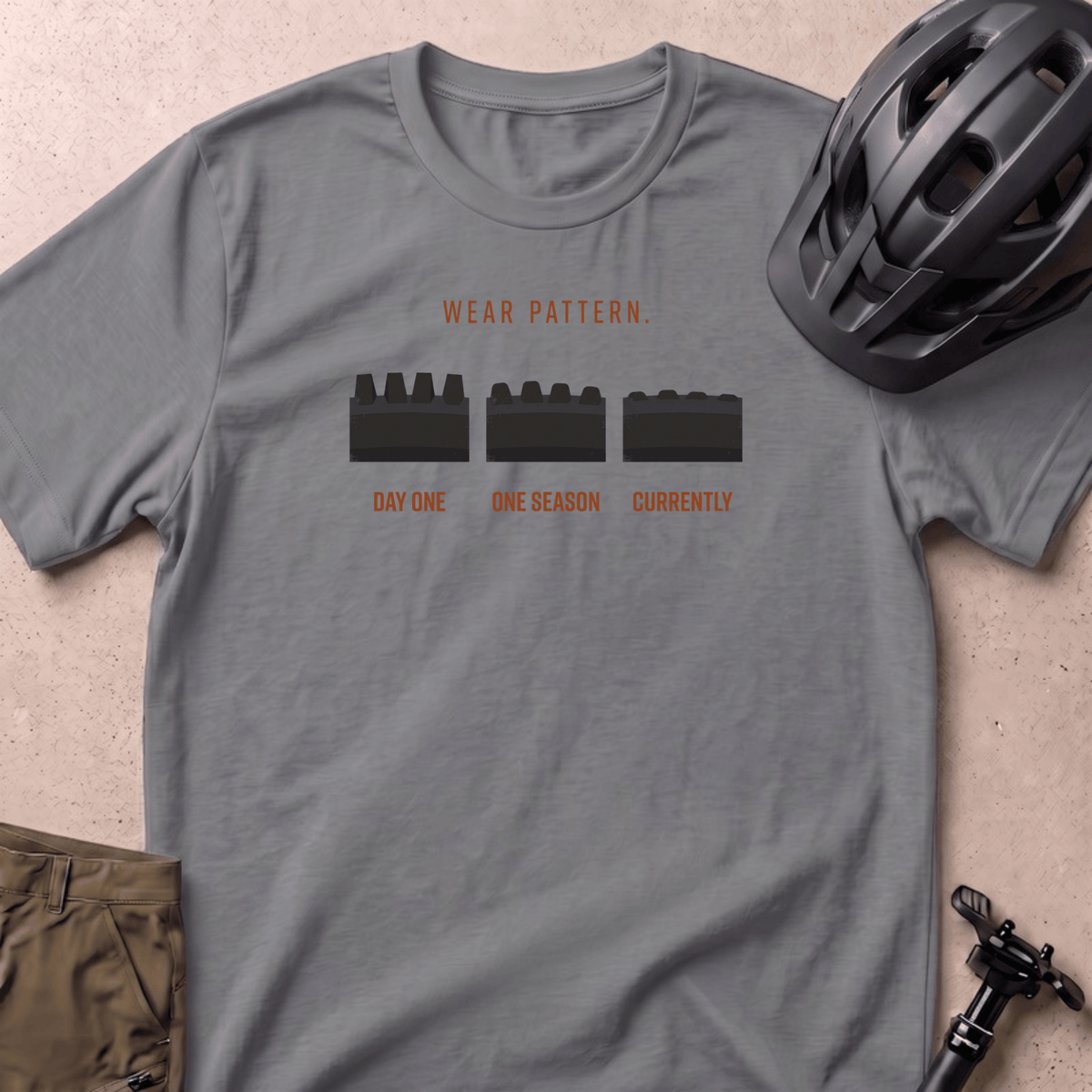 Wear Pattern T-shirt - Grey