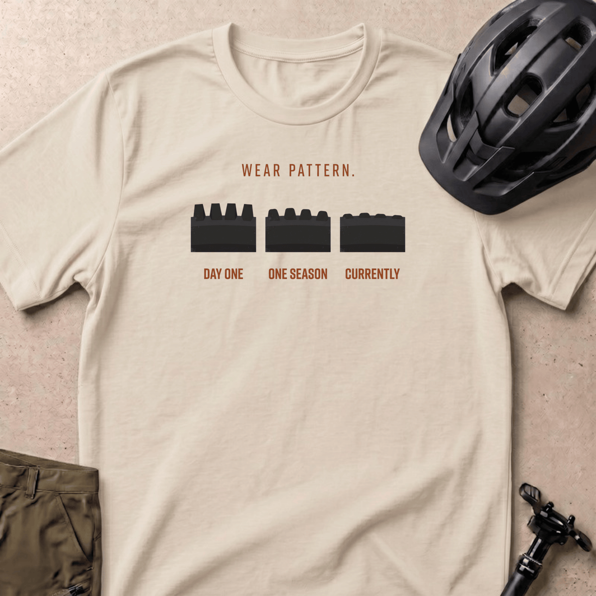 Wear Pattern T-shirt - Ivory