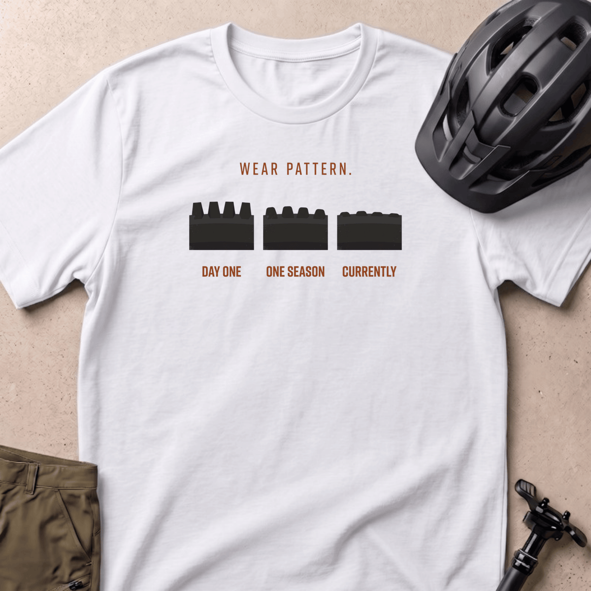 Wear Pattern T-shirt - White